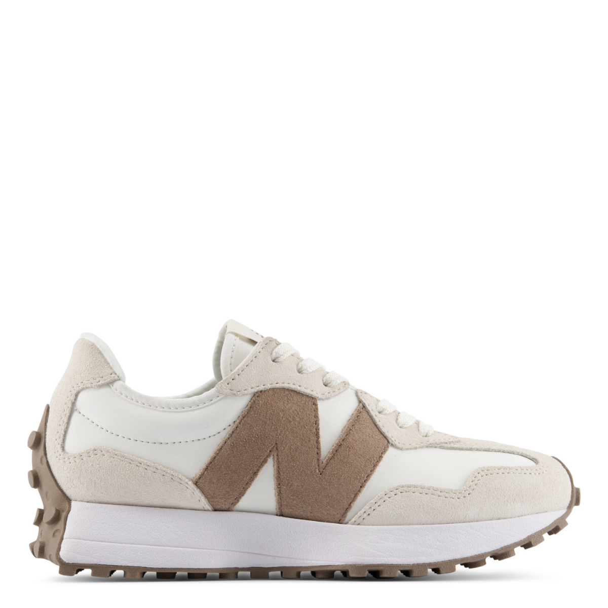 New Balance Women's 327 in Linen with Sea Salt and Mushroom