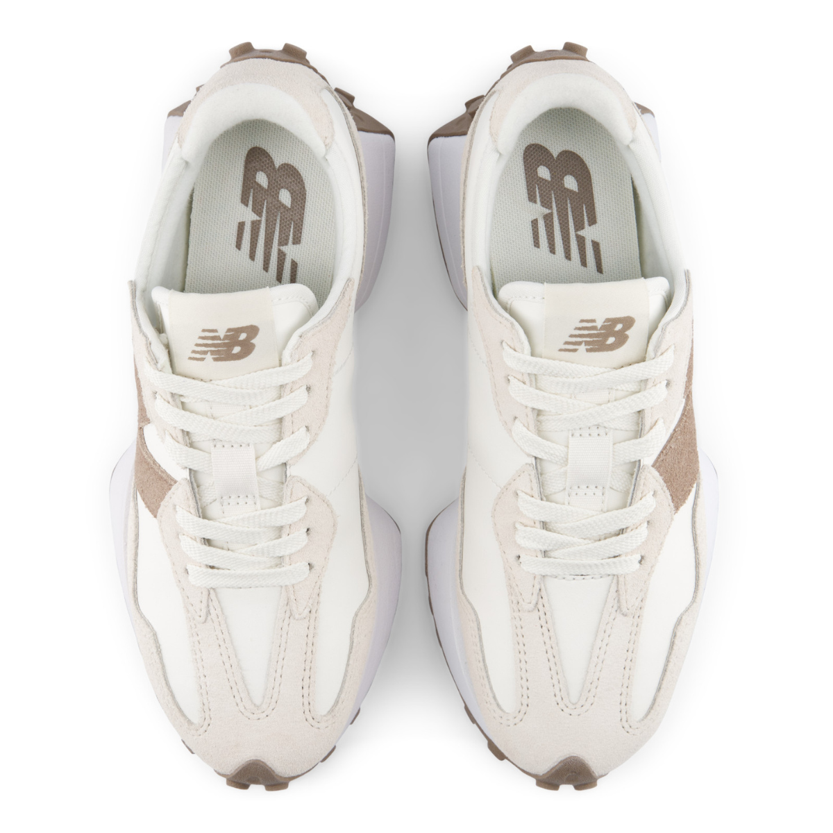New Balance Women's 327 in Linen with Sea Salt and Mushroom