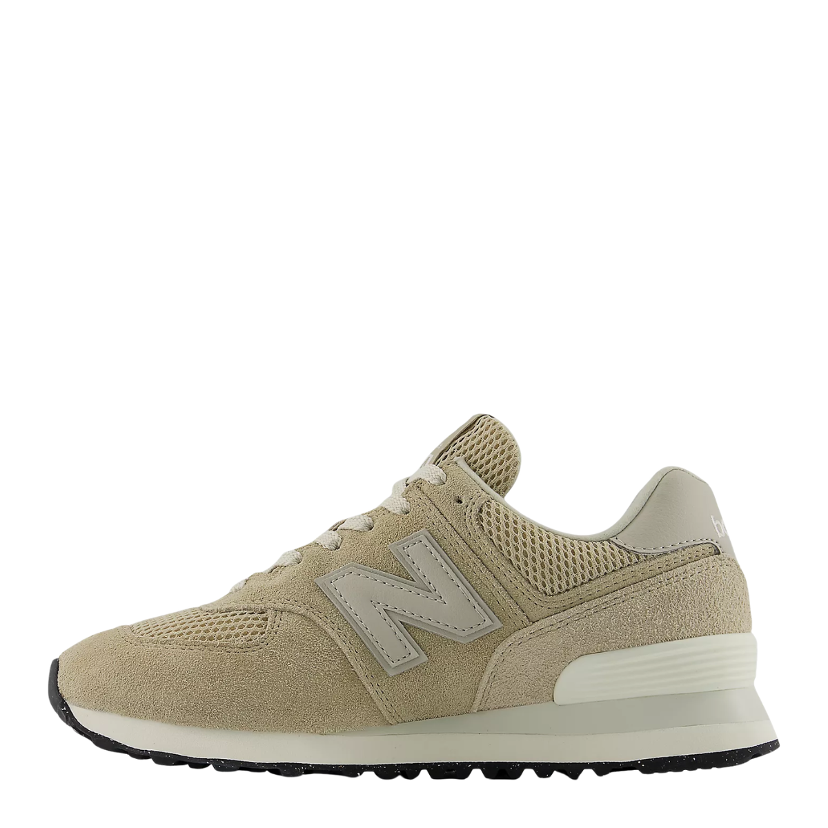 New Balance Women's 574 in Beige with NB White