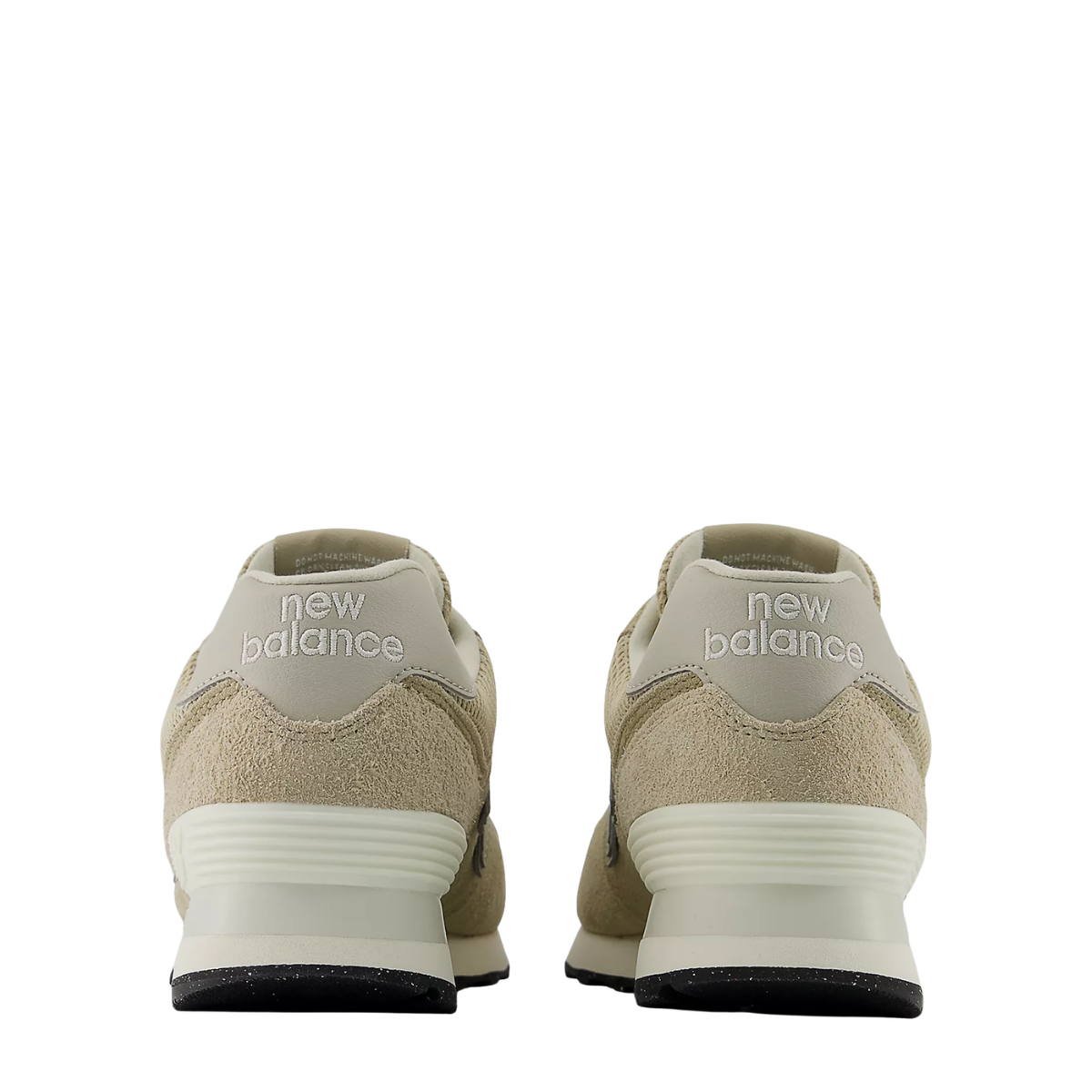 New Balance Women's 574 in Beige with NB White