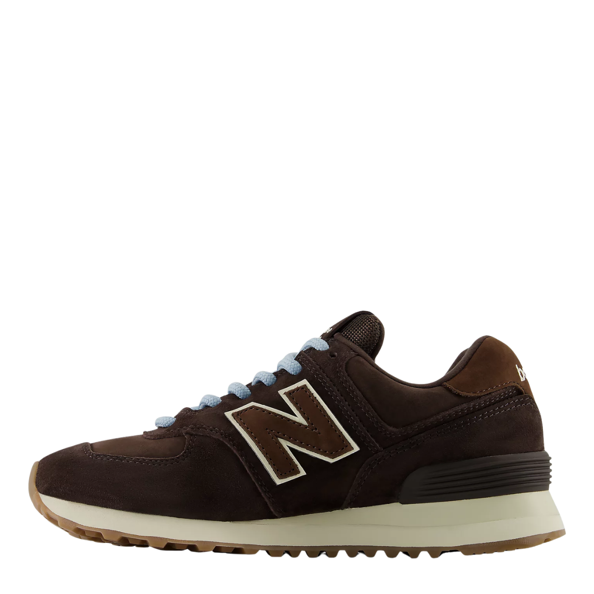 New Balance Women's 574 in Black Coffee with Angora