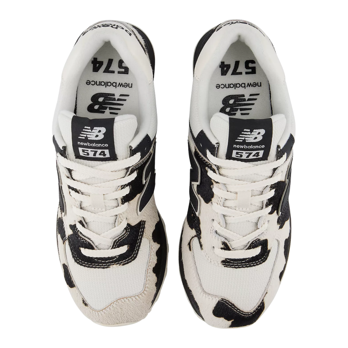 New Balance Women's 574 in Black with Linen