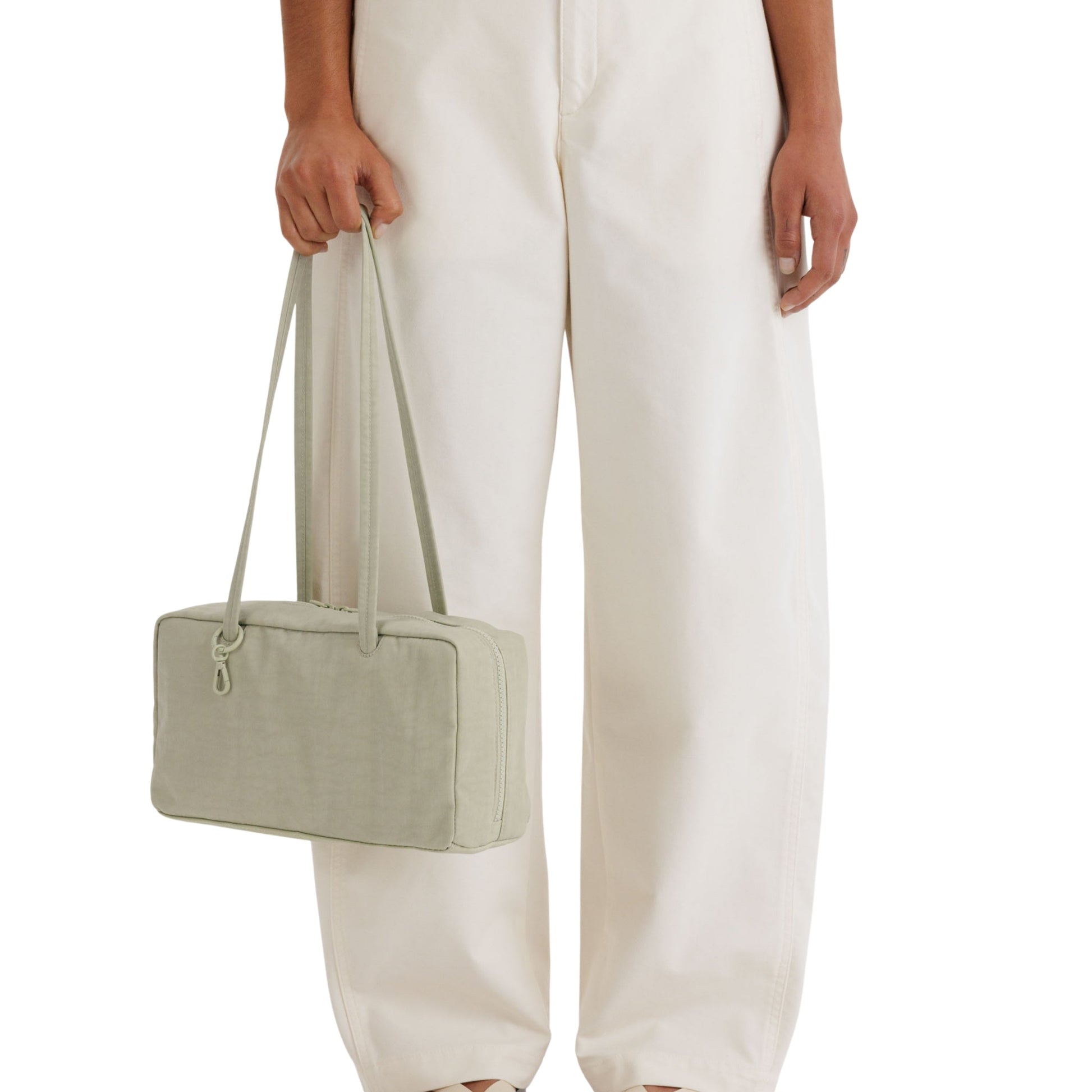 Baggu Nylon Bowler Bag in Celadon