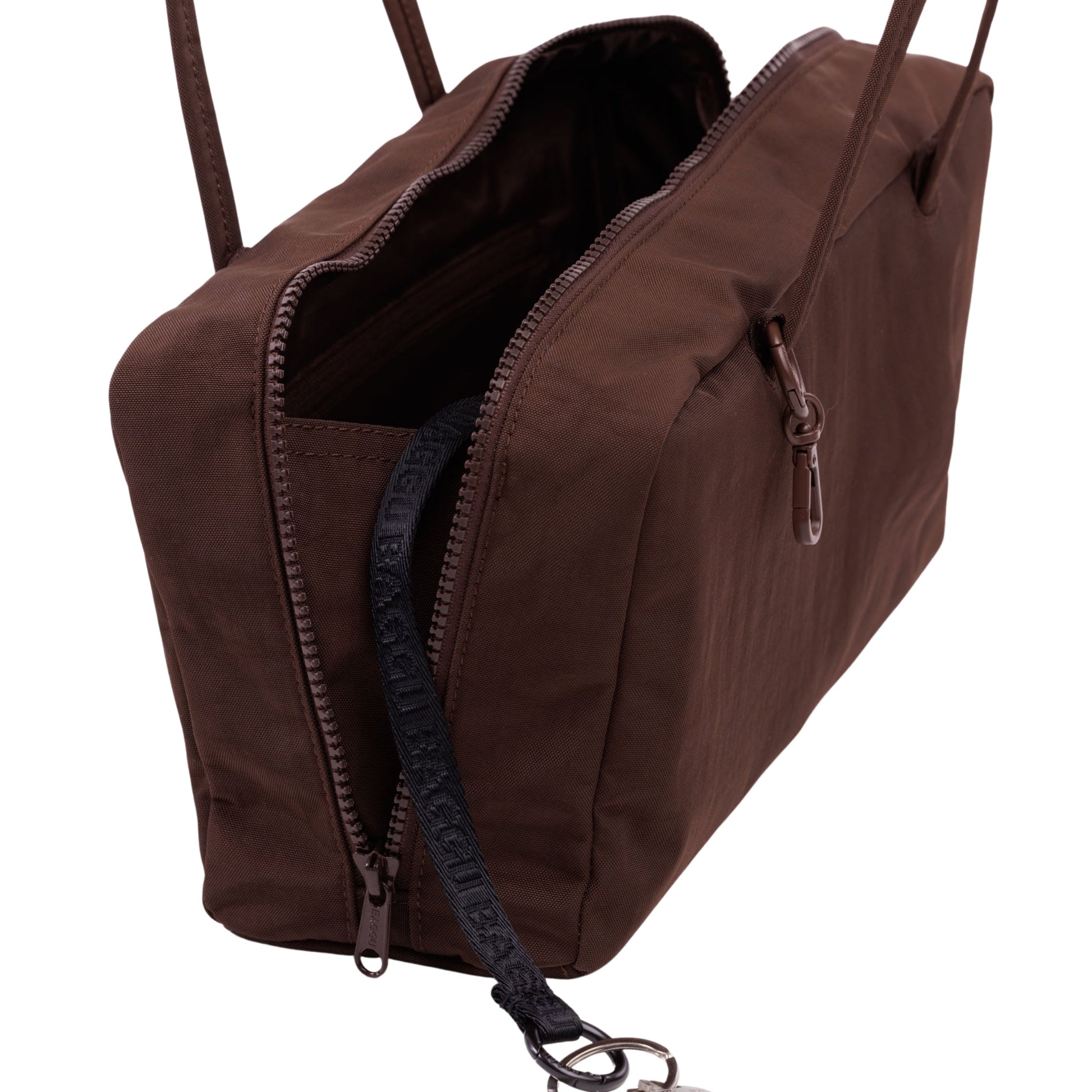 Baggu Nylon Bowler Bag in Coffee