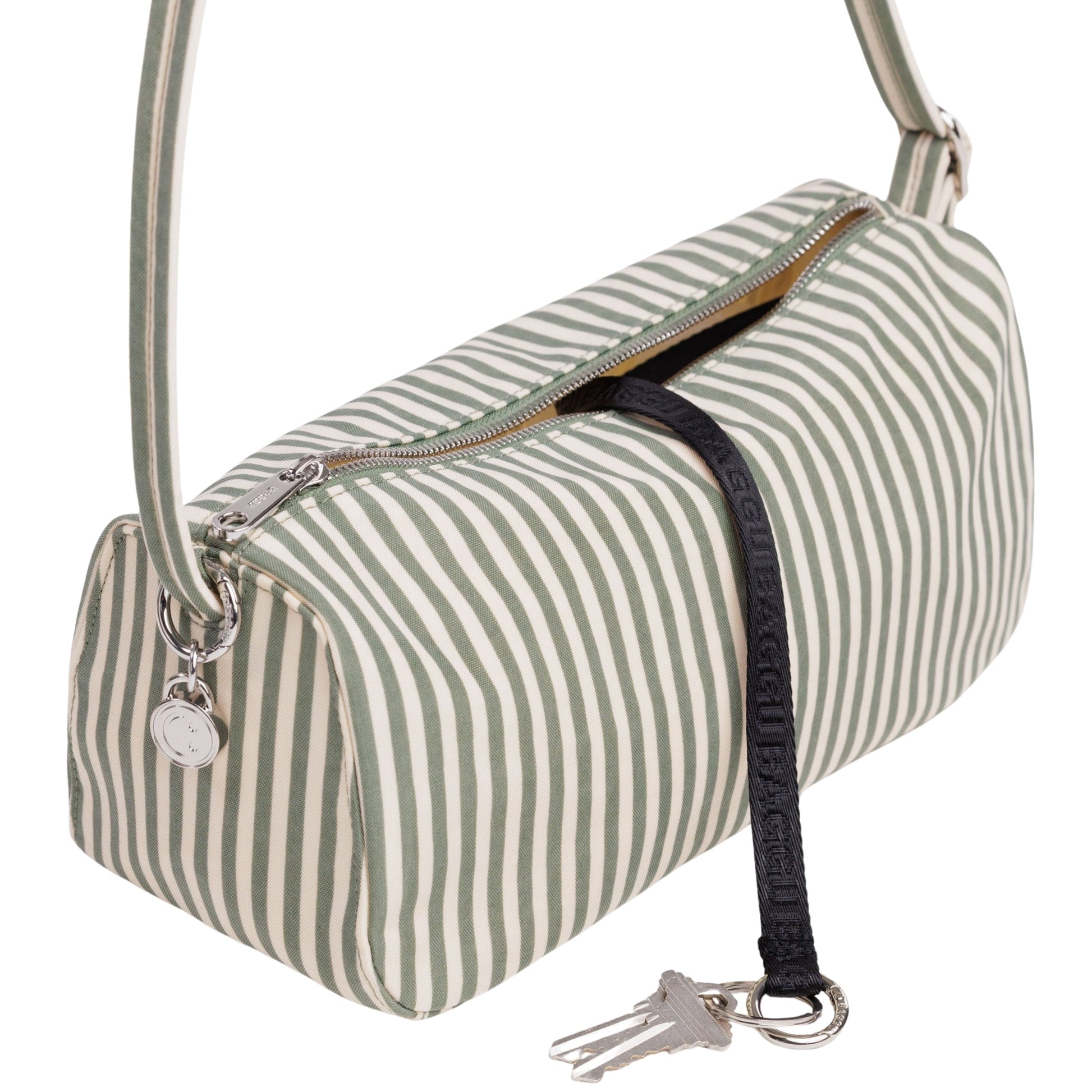 Baggu Nylon Loaf Bag in Sage Stripe