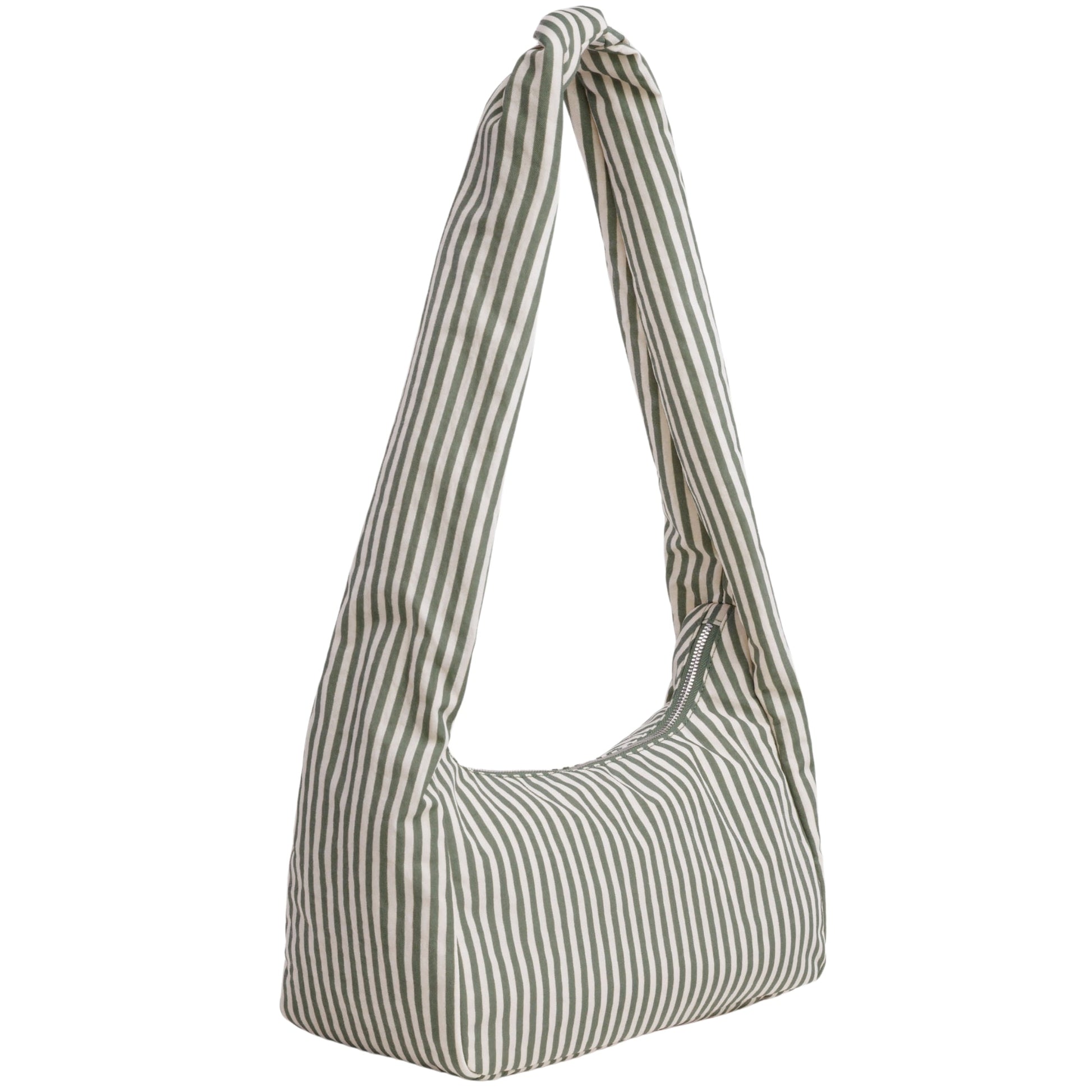 Baggu Nylon Meringue Bag in Sage Stripe