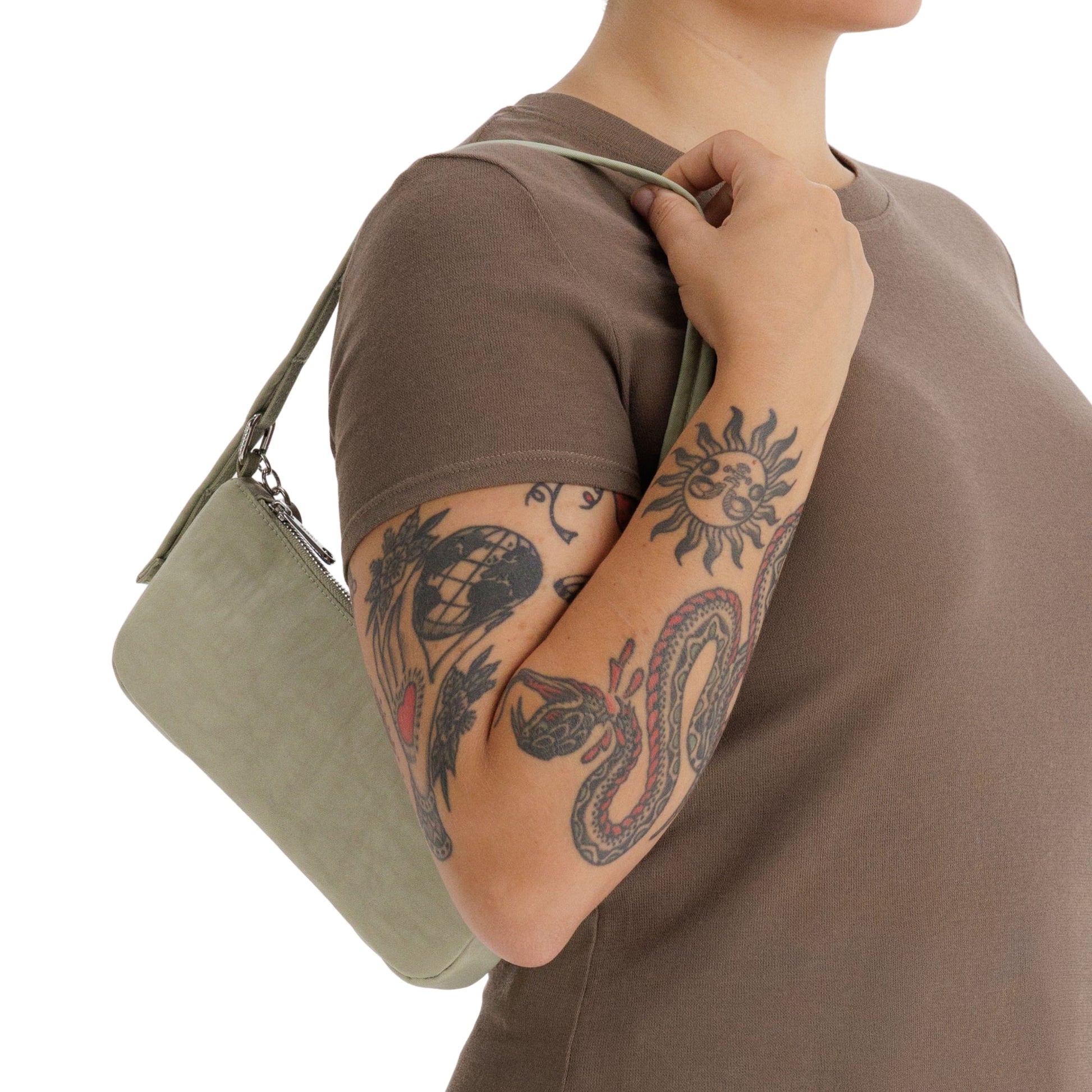 Baggu Nylon Pochette in Celadon