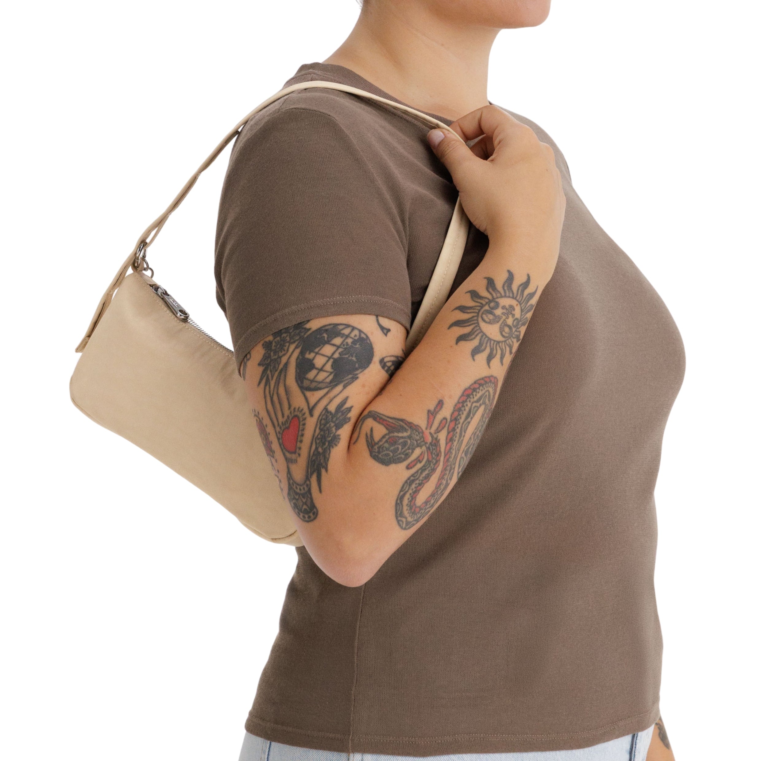 Baggu Nylon Pochette in Custard