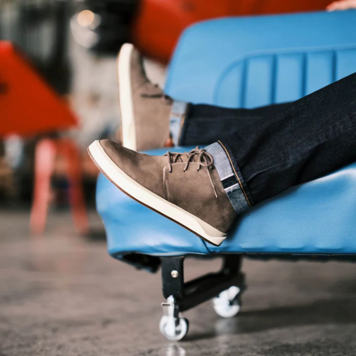 OluKai Men's Papakū 'Ili in Mustang