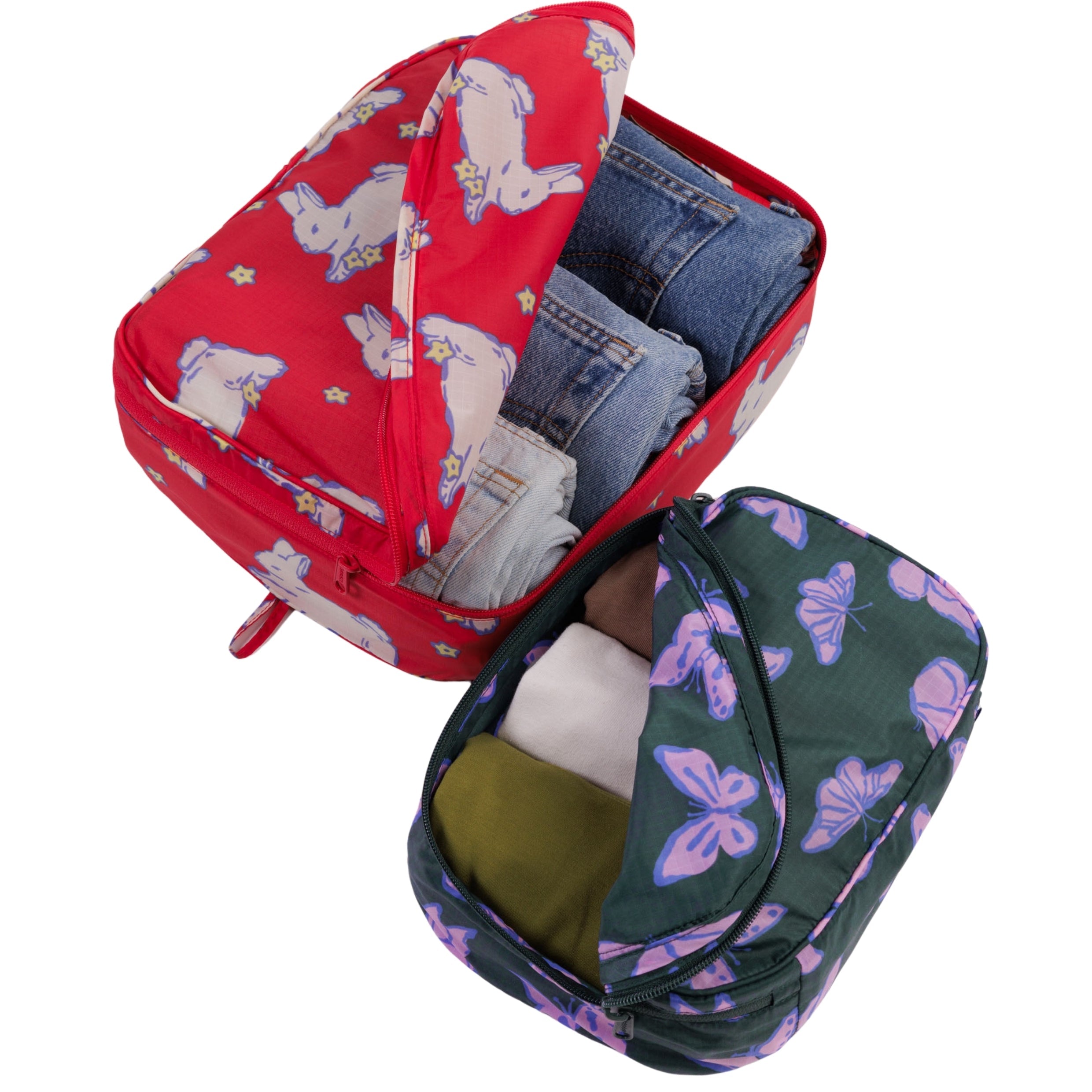 Baggu Packing Cube Set in Spring Animals