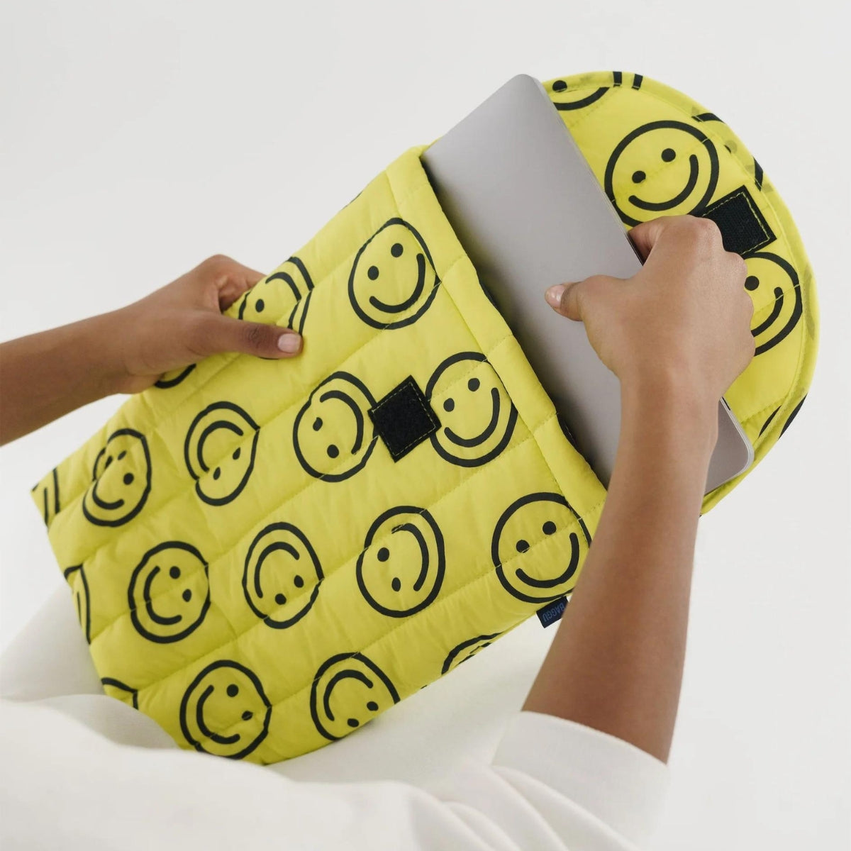 Baggu Puffy Laptop Sleeve 16&quot; in Yellow Happy