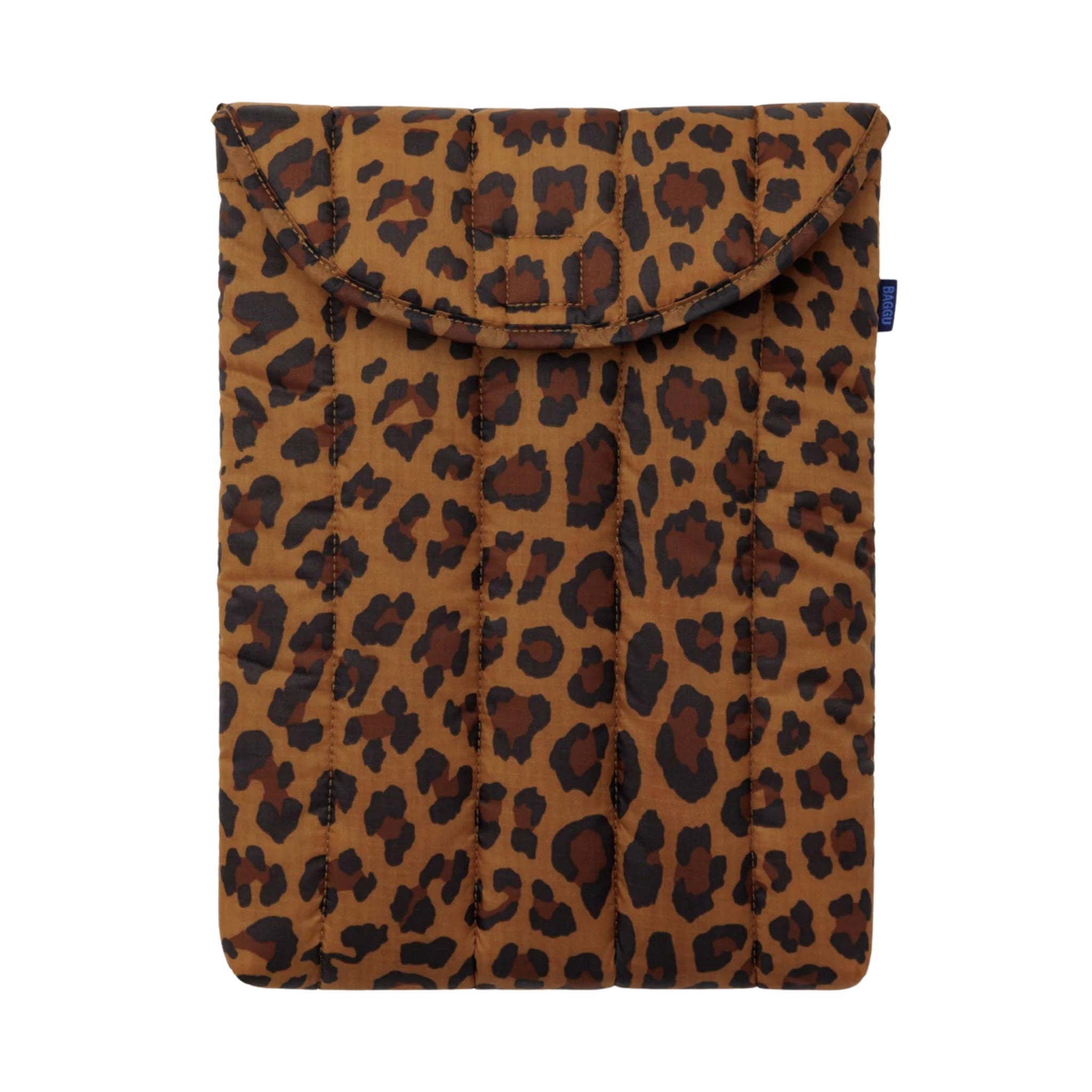 Baggu Puffy Laptop Sleeve 13"/14" in Leopard
