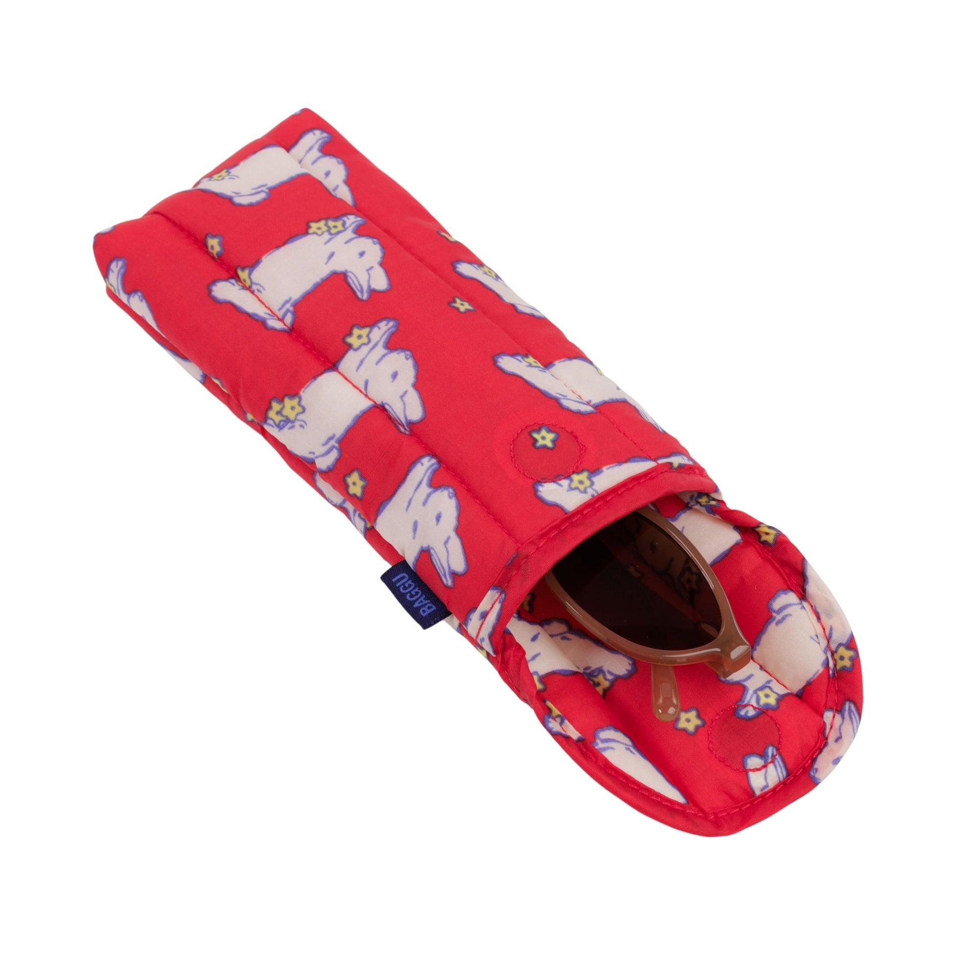 Baggu Puffy Glasses Sleeve in Bunnies