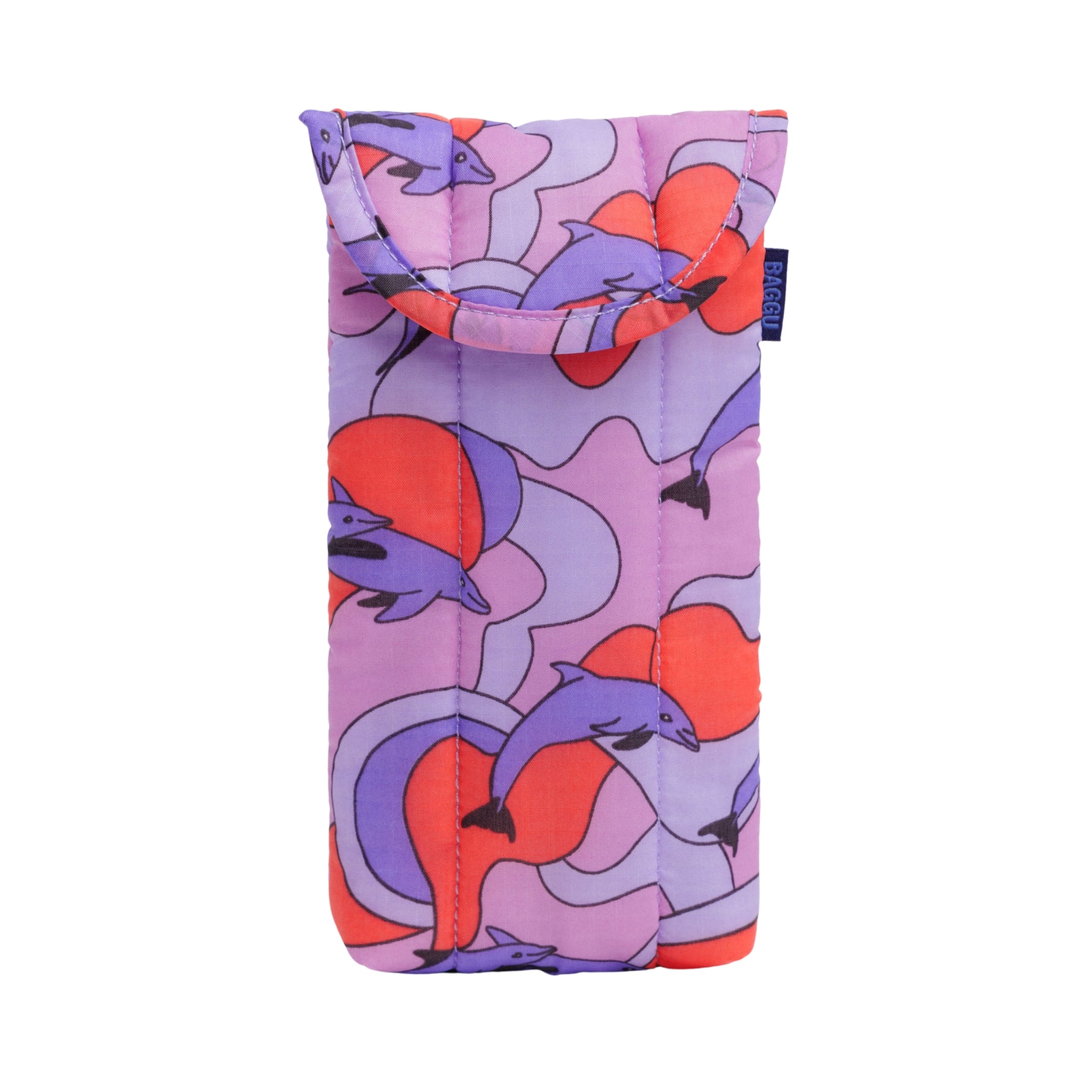 Baggu Puffy Glasses Sleeve in Dolphins