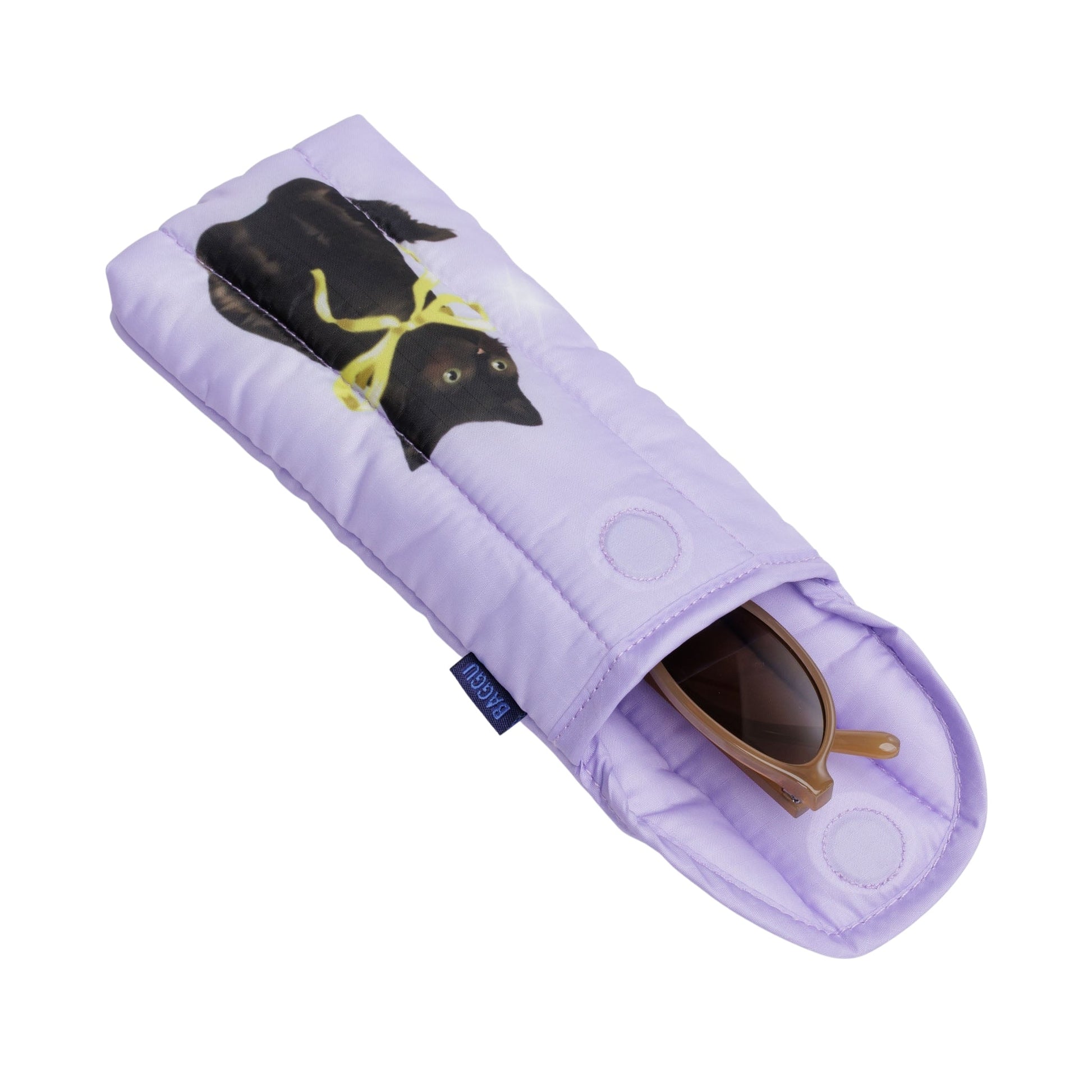 Baggu Puffy Glasses Sleeve in Fancy Cats