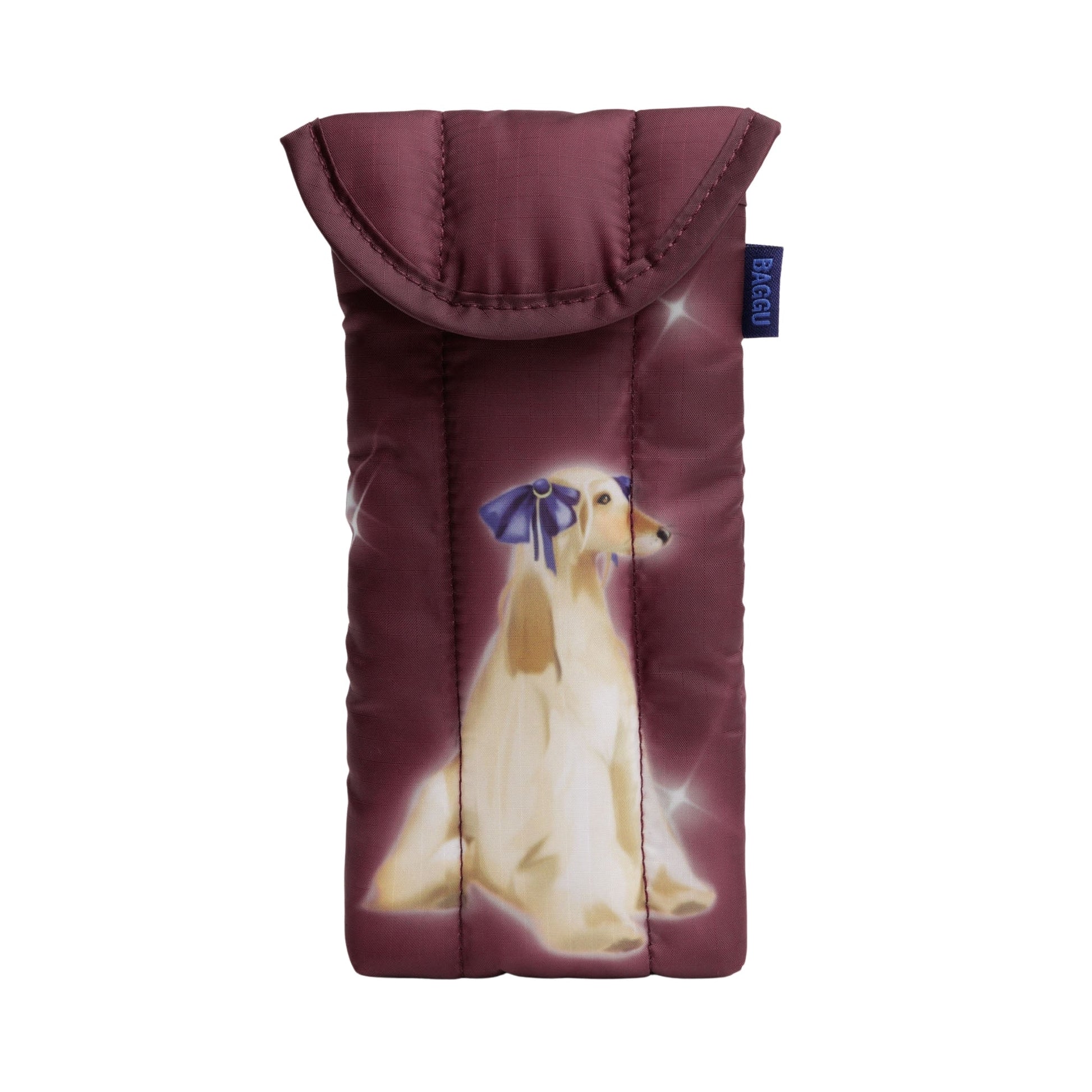 Baggu Puffy Glasses Sleeve in Fancy Dogs
