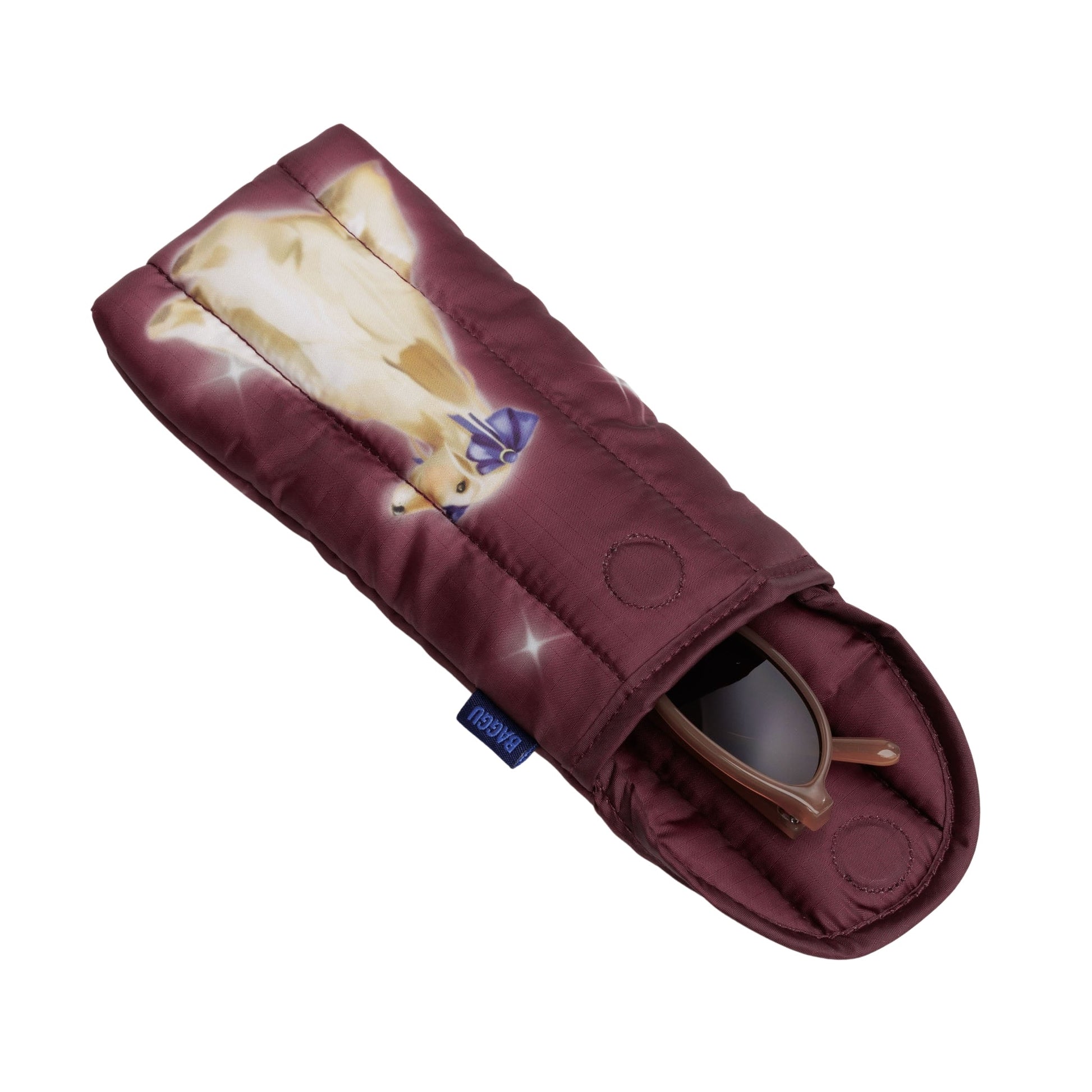 Baggu Puffy Glasses Sleeve in Fancy Dogs