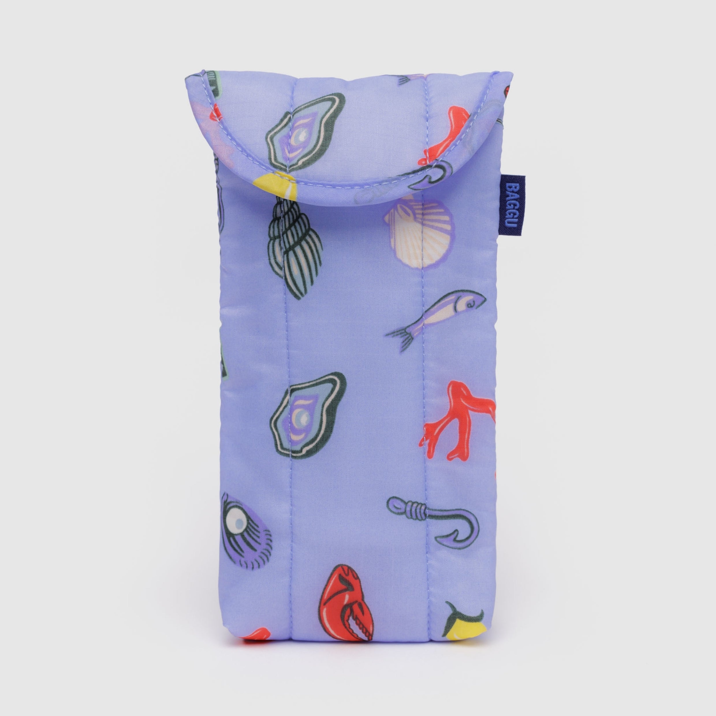 Baggu Puffy Glasses Sleeve in Sea Charms