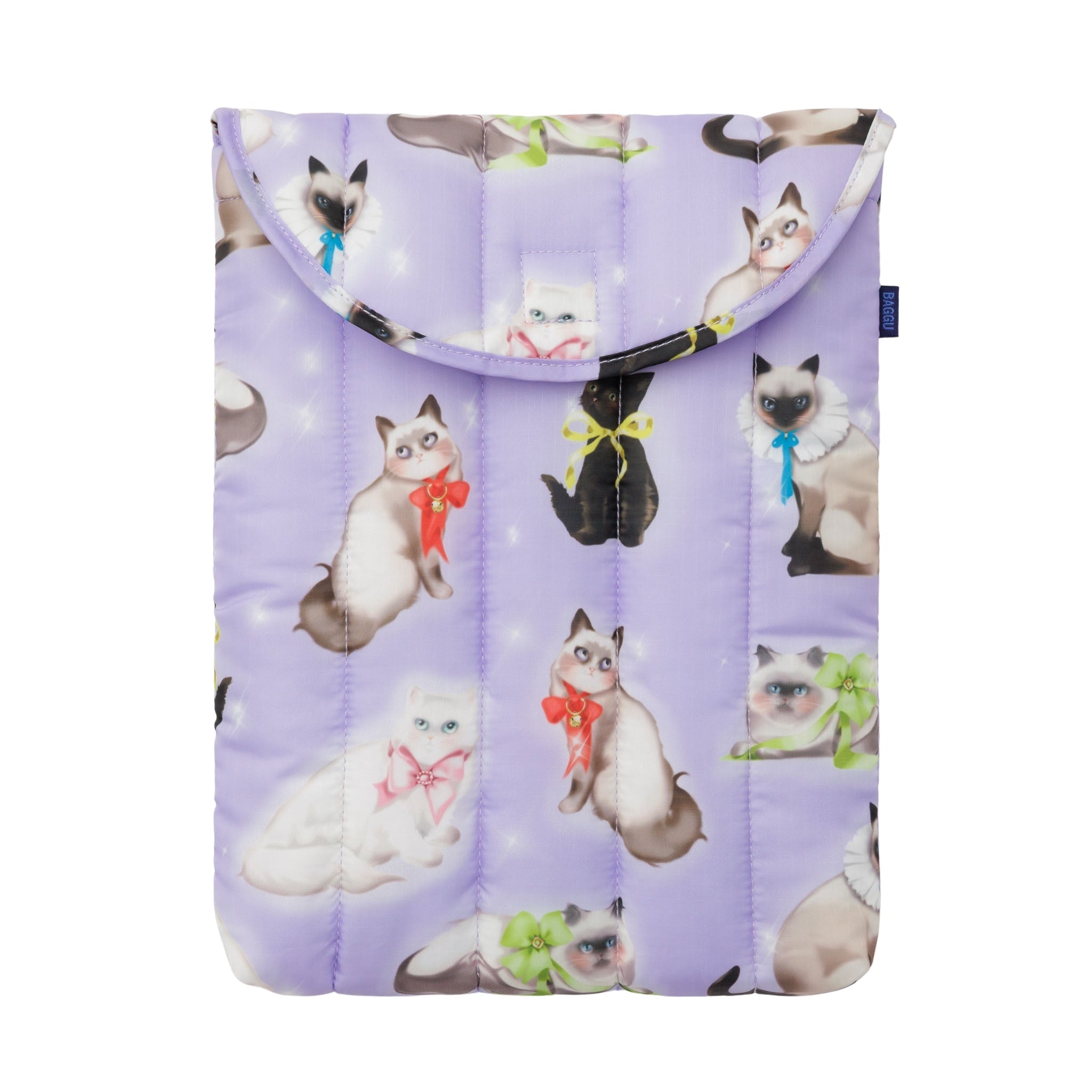 Baggu Puffy Laptop Sleeve 13"/14" in Fancy Cats