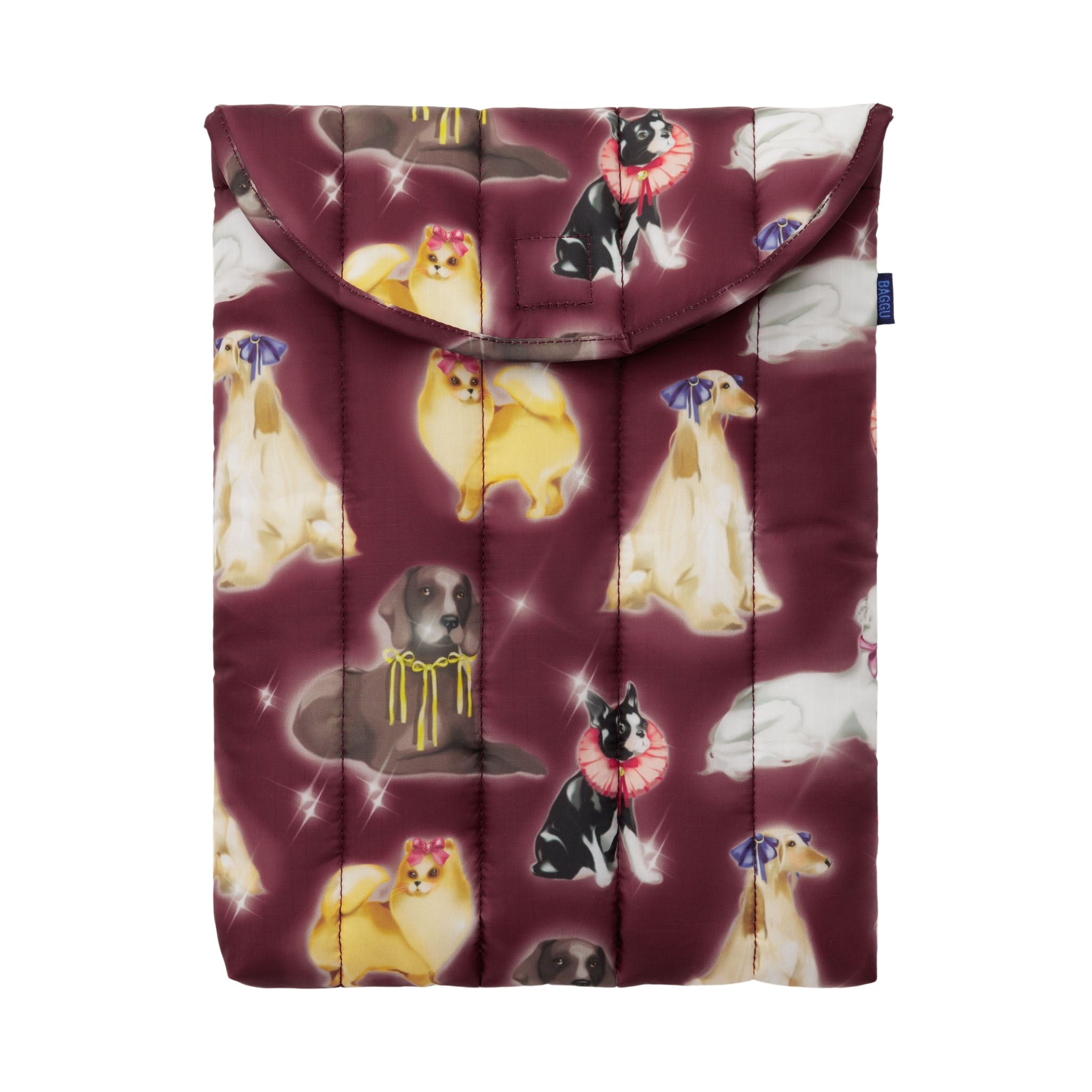 Baggu Puffy Laptop Sleeve 13"/14" in Fancy Dogs