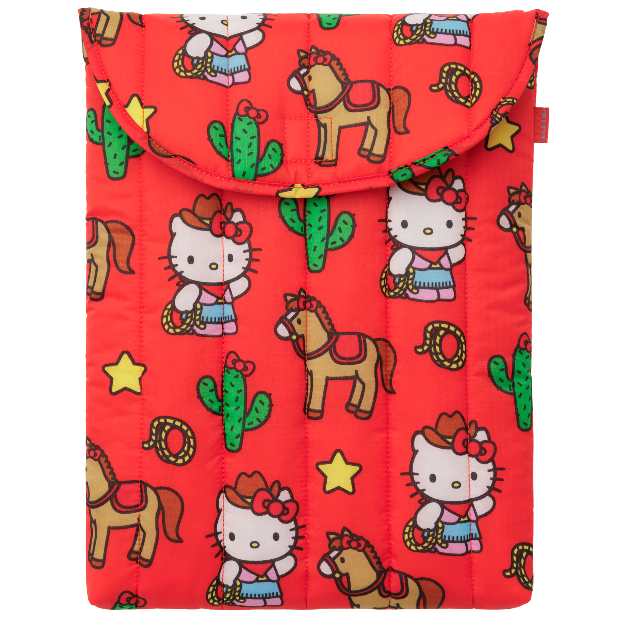 Baggu Puffy Laptop Sleeve 16" in Hello Kitty Western