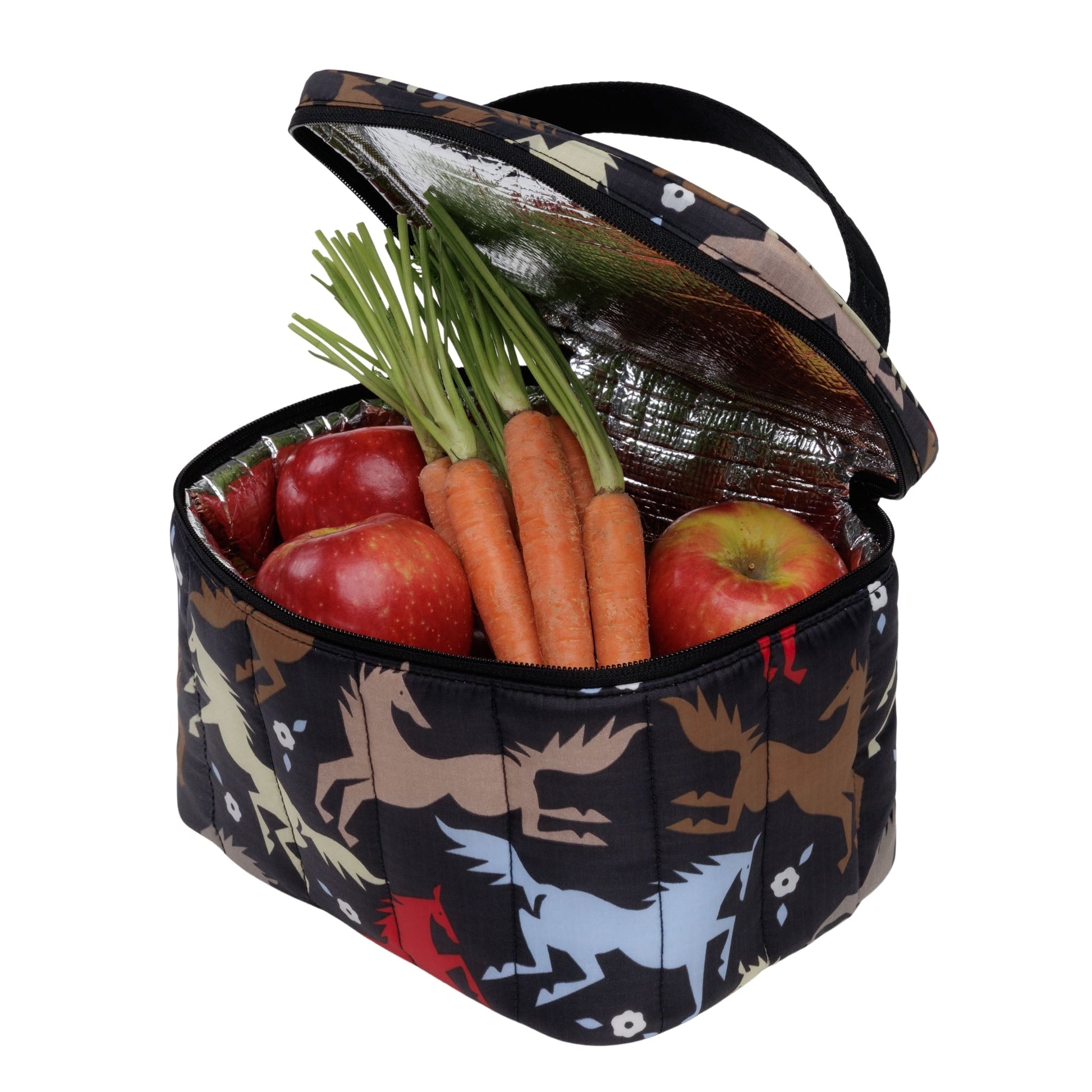 Baggu Puffy Lunch Bag in Horse Cut Outs