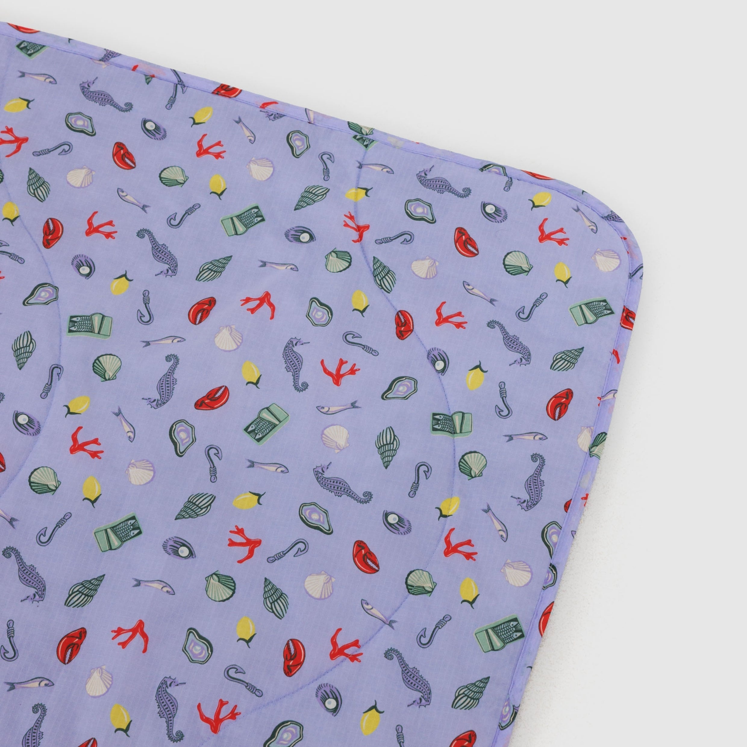Baggu Puffy Picnic Blanket in Sea Charms