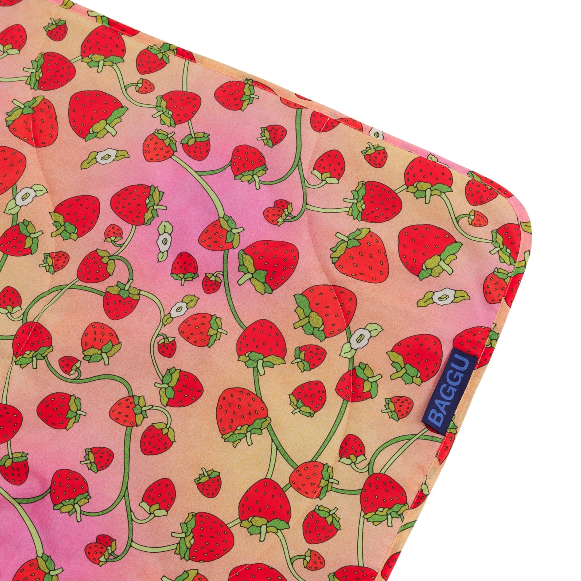 Baggu Puffy Picnic Blanket in Strawberry Blossom
