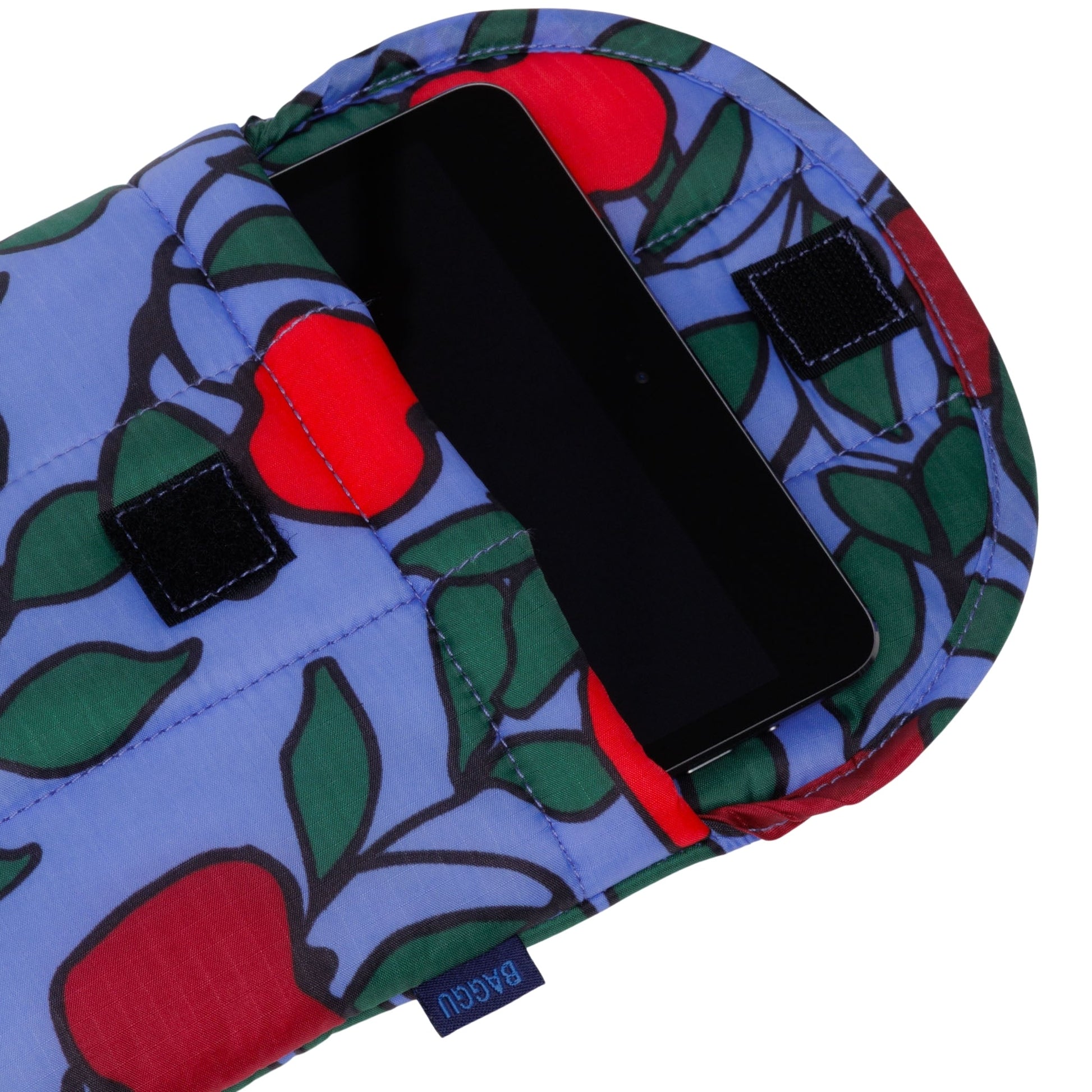 Baggu Puffy Tablet Sleeve in Apple Tree