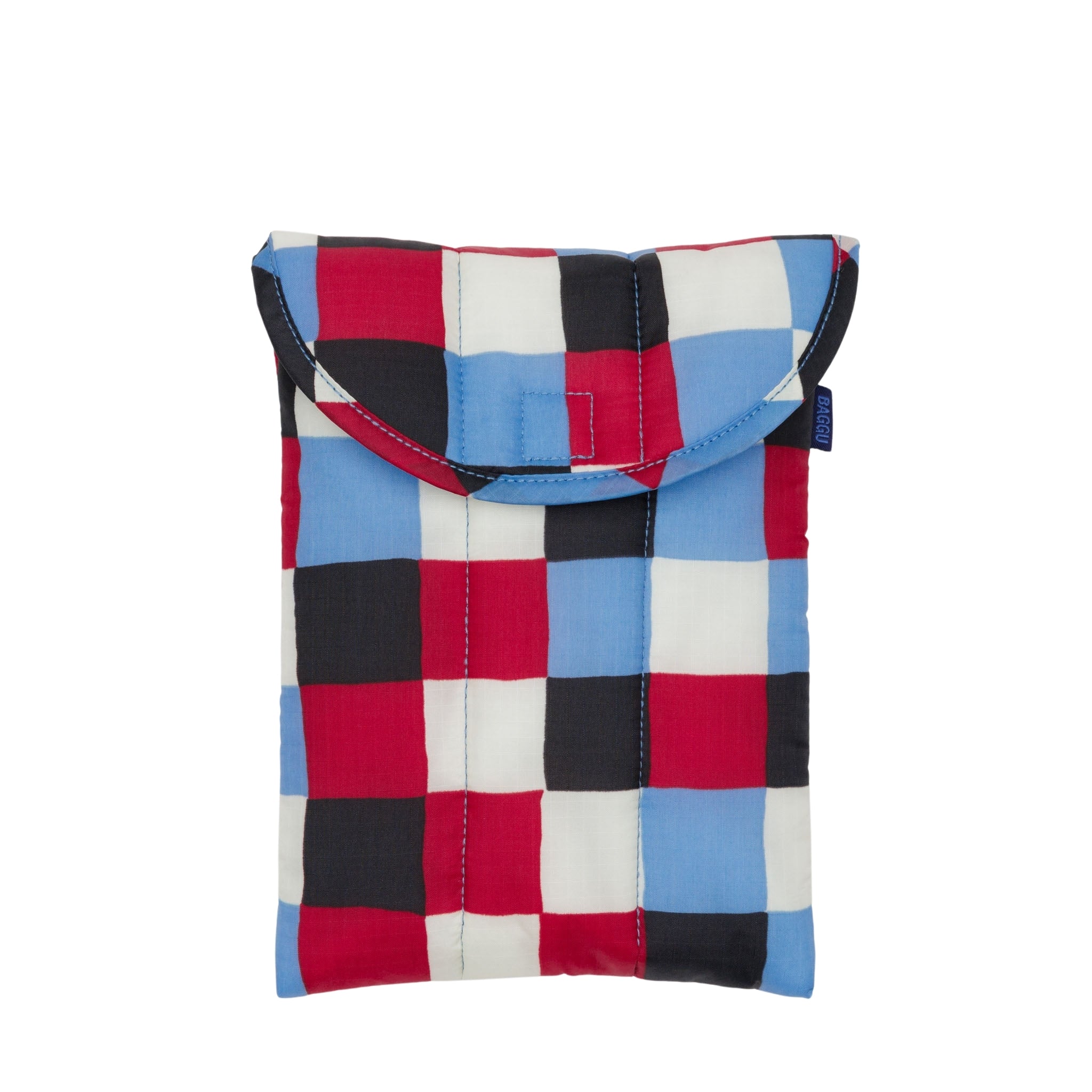 Baggu Puffy Tablet Sleeve in Painted Check