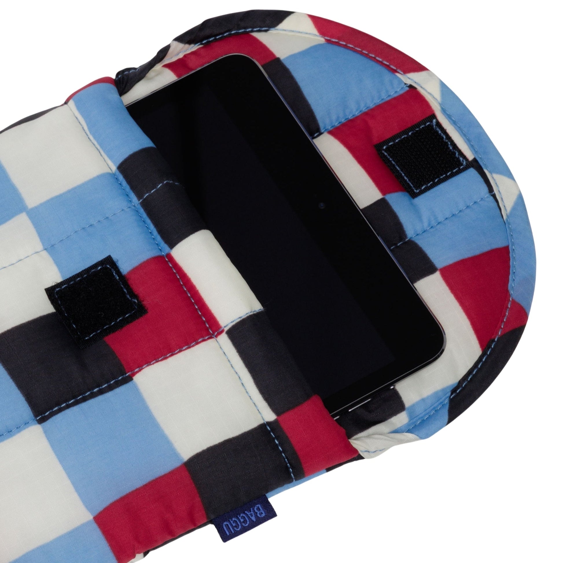 Baggu Puffy Tablet Sleeve in Painted Check