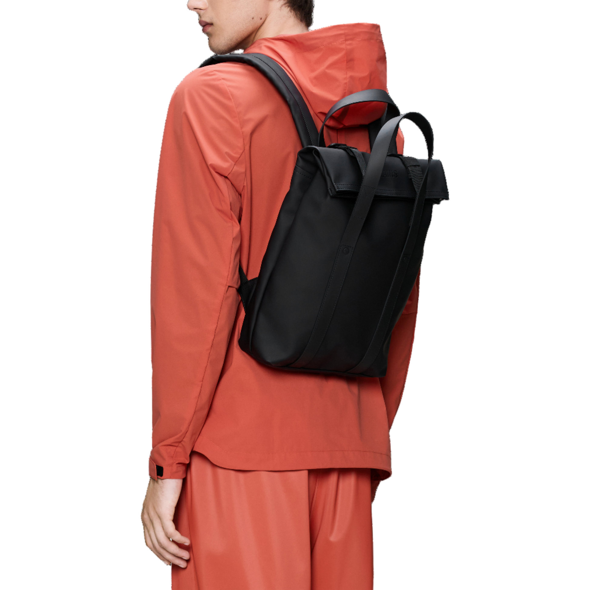 Rains 2 Way Tote Backpack Mini in Black