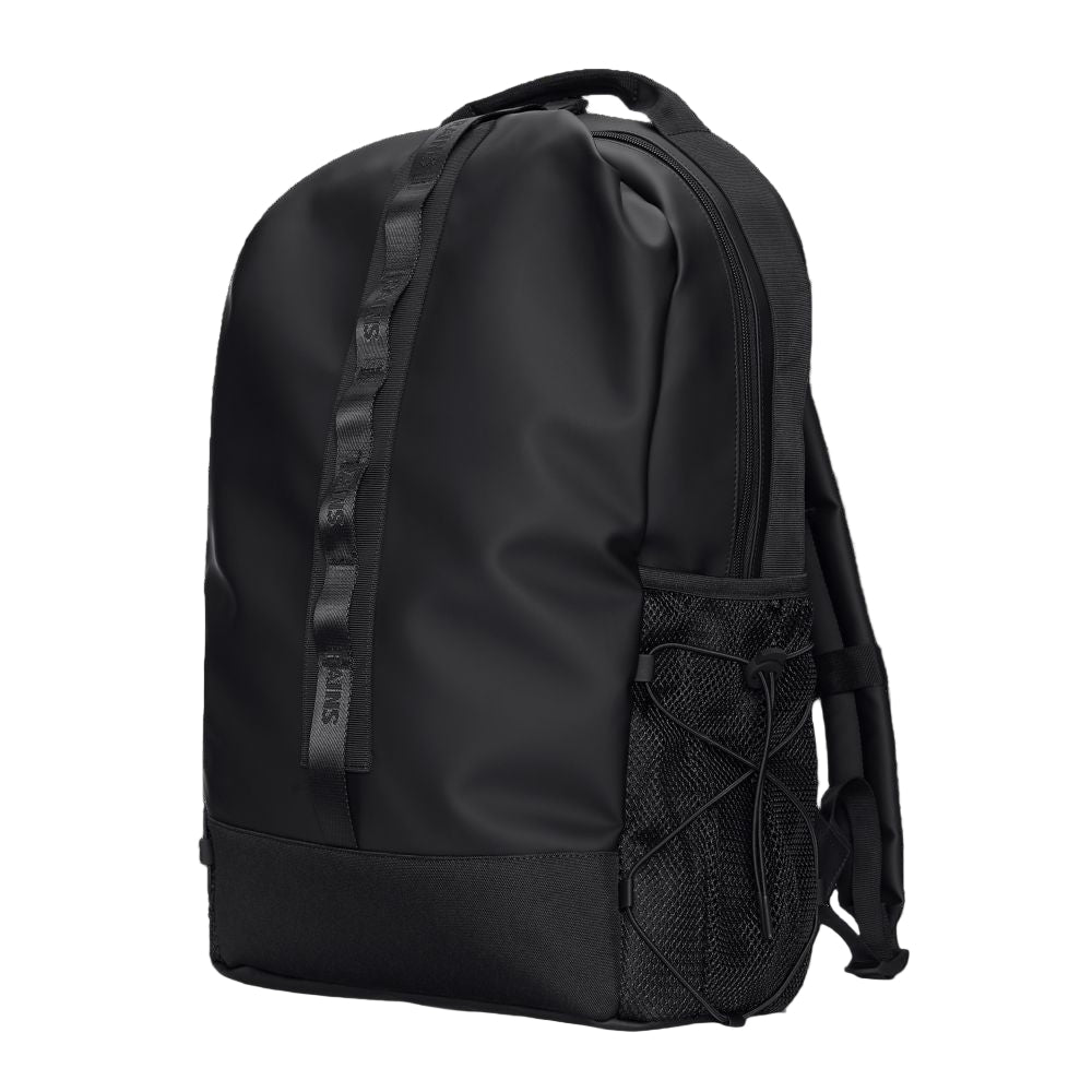 Rains Trail Clip Front Backpack in Black