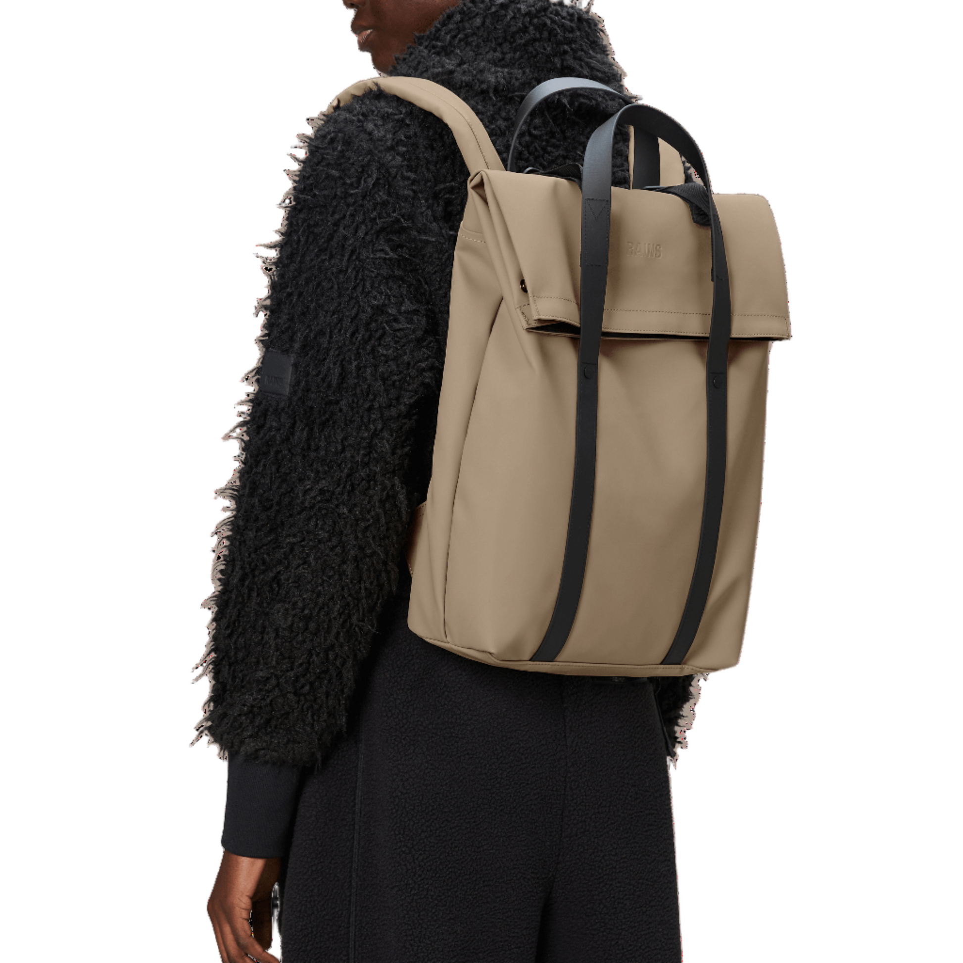 Rains 2 Way Tote Backpack in Beige