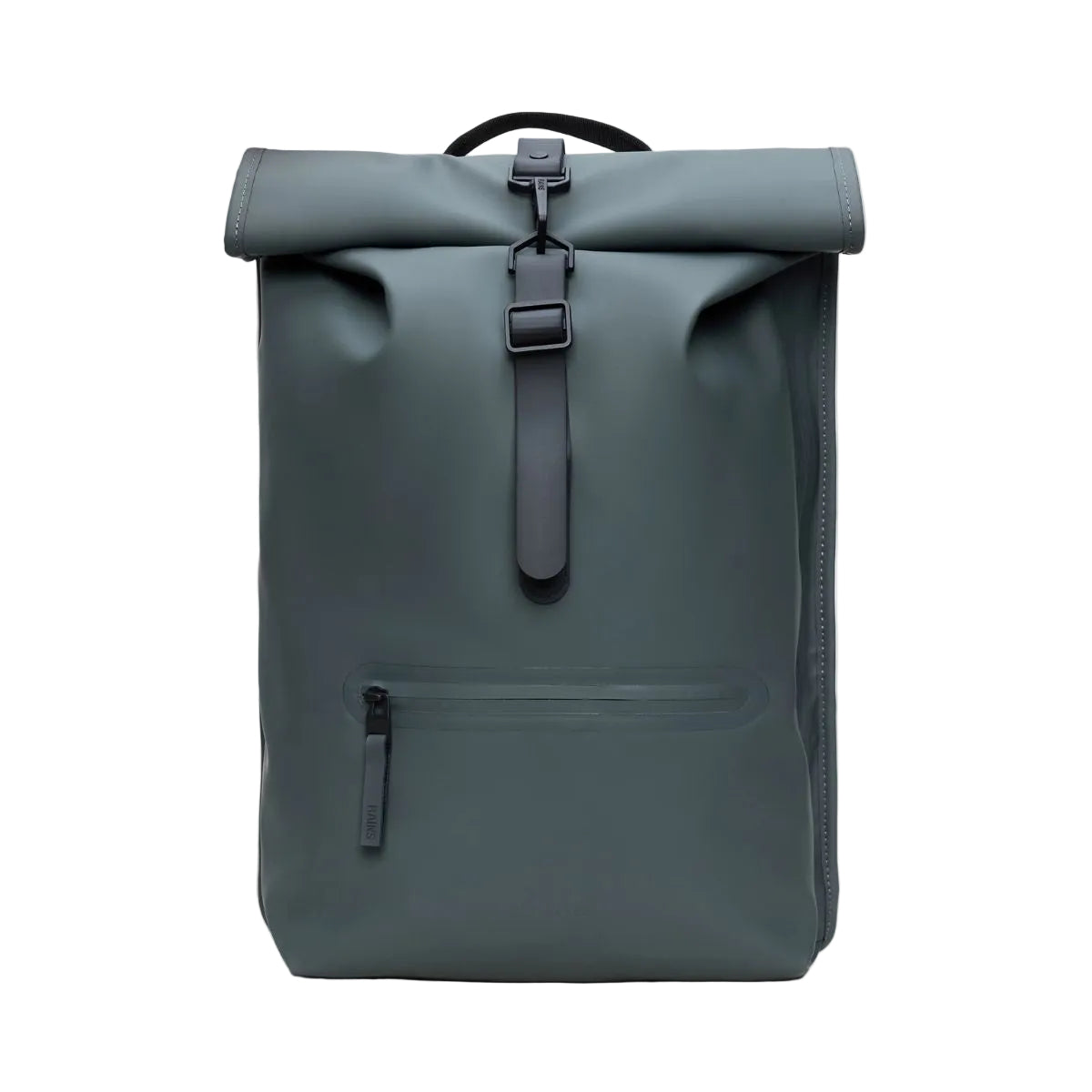 Rains Rolltop Rucksack in Dark Grey