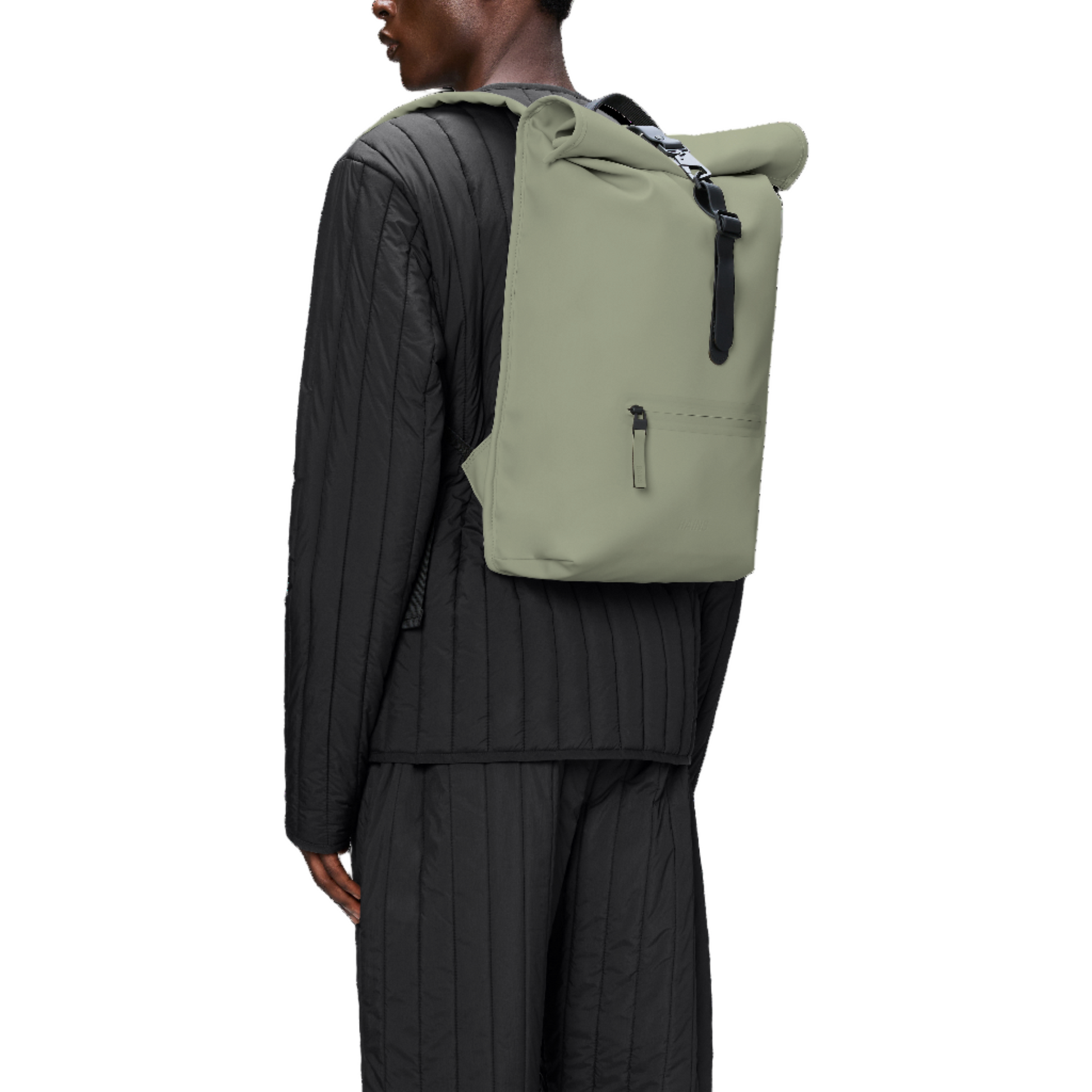 Rains Rolltop Rucksack in Drift