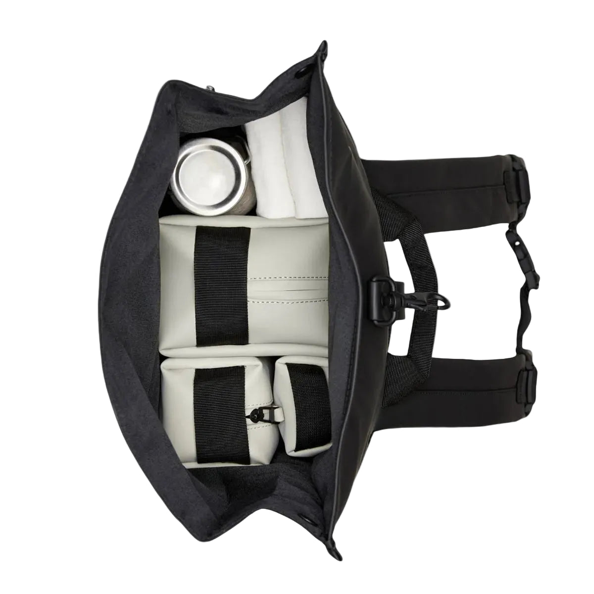 Rains Rolltop Rucksack in Cinder