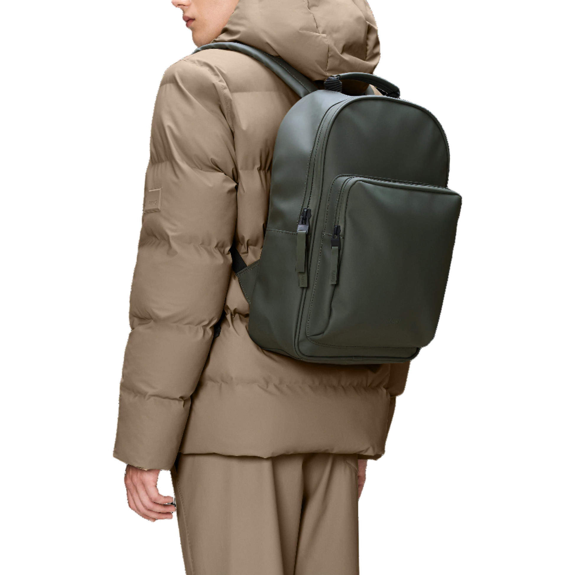 Rains Book Daypack Large in Green