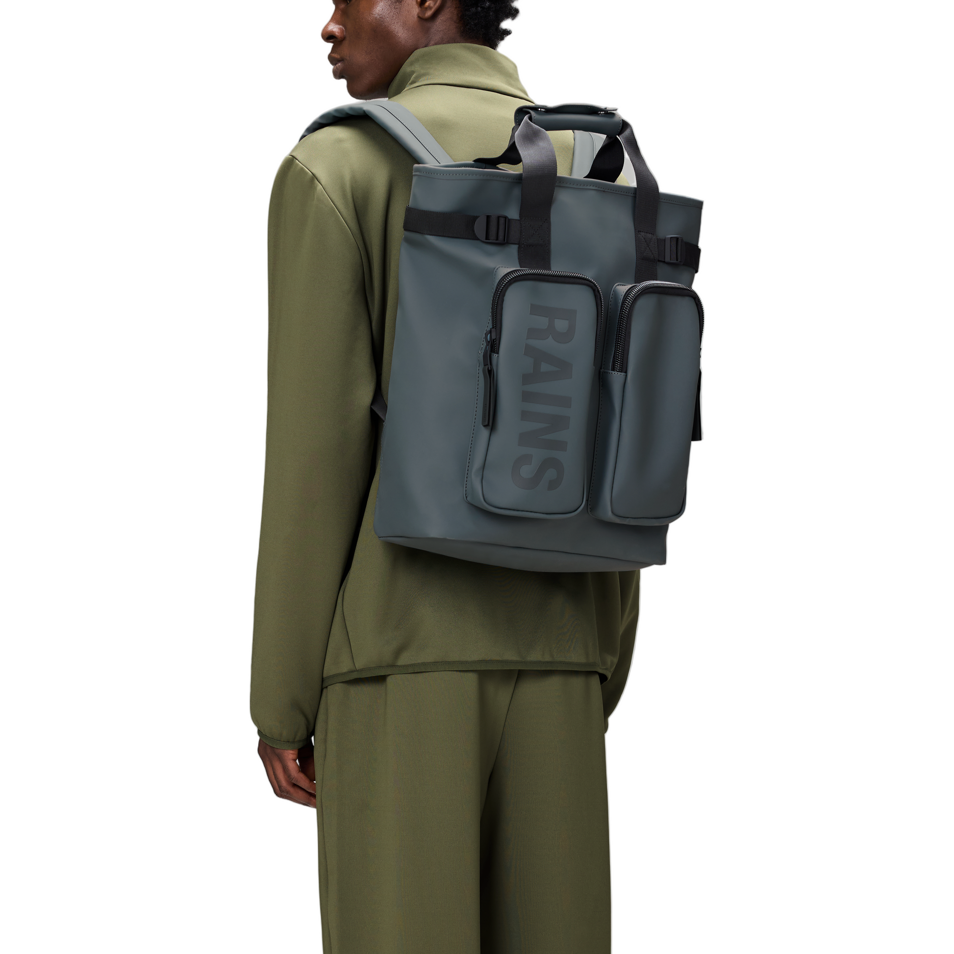 Rains Texel Tote Backpack in Lagoon