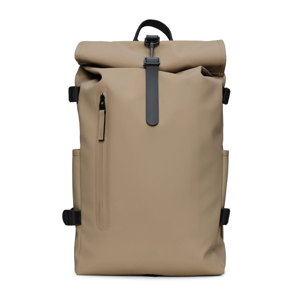 Rains Rolltop Rucksack Large in Beige