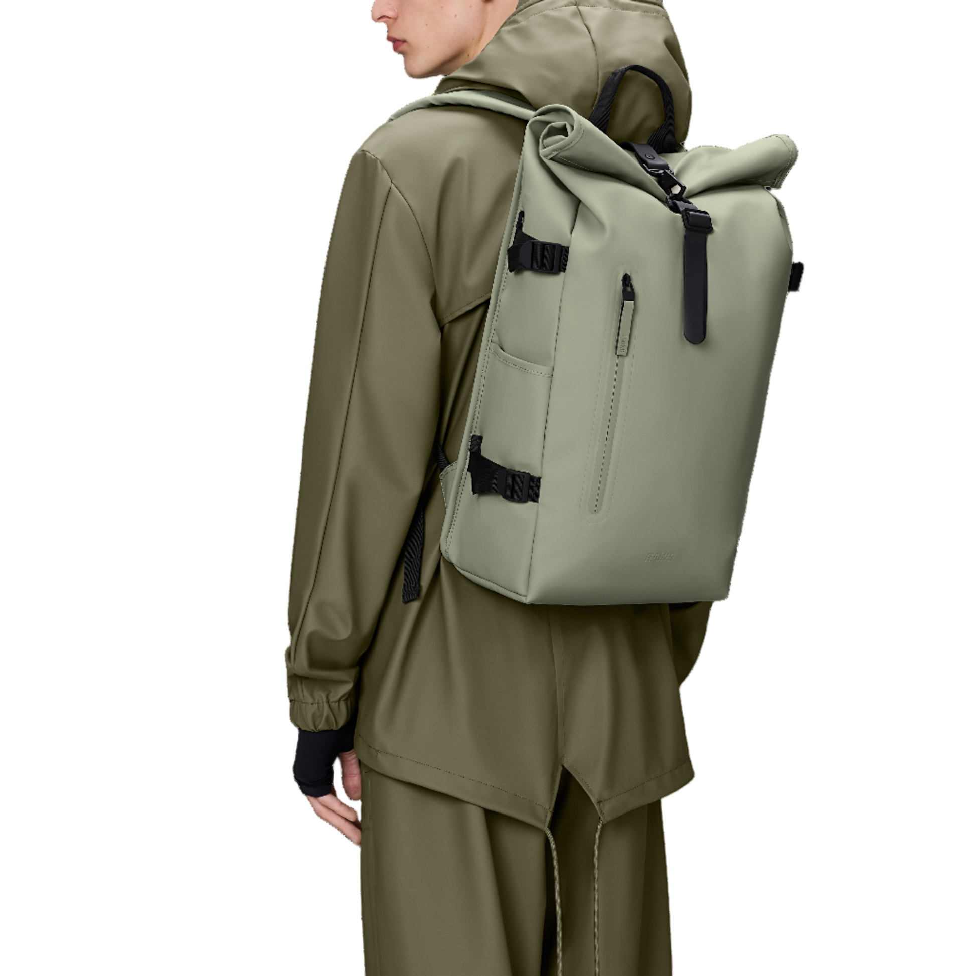 Rains Rolltop Rucksack Large in Drift
