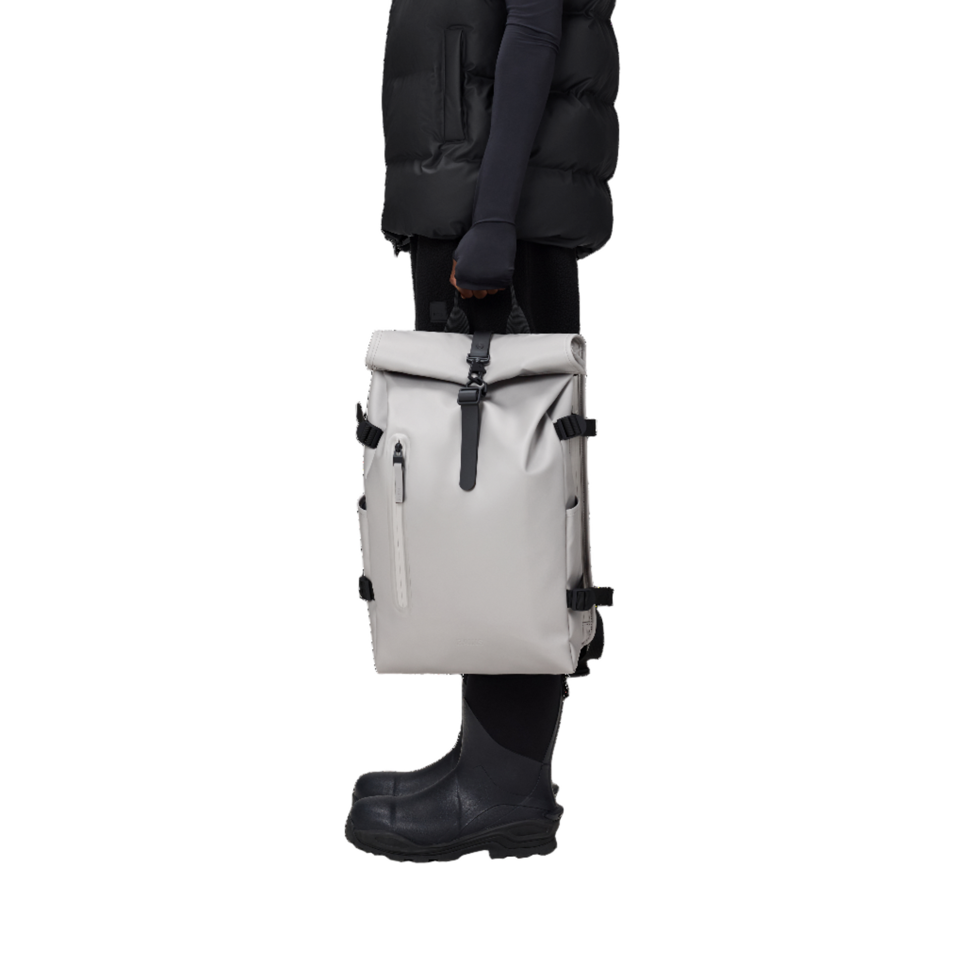 Rains Rolltop Rucksack Large in Nimbus