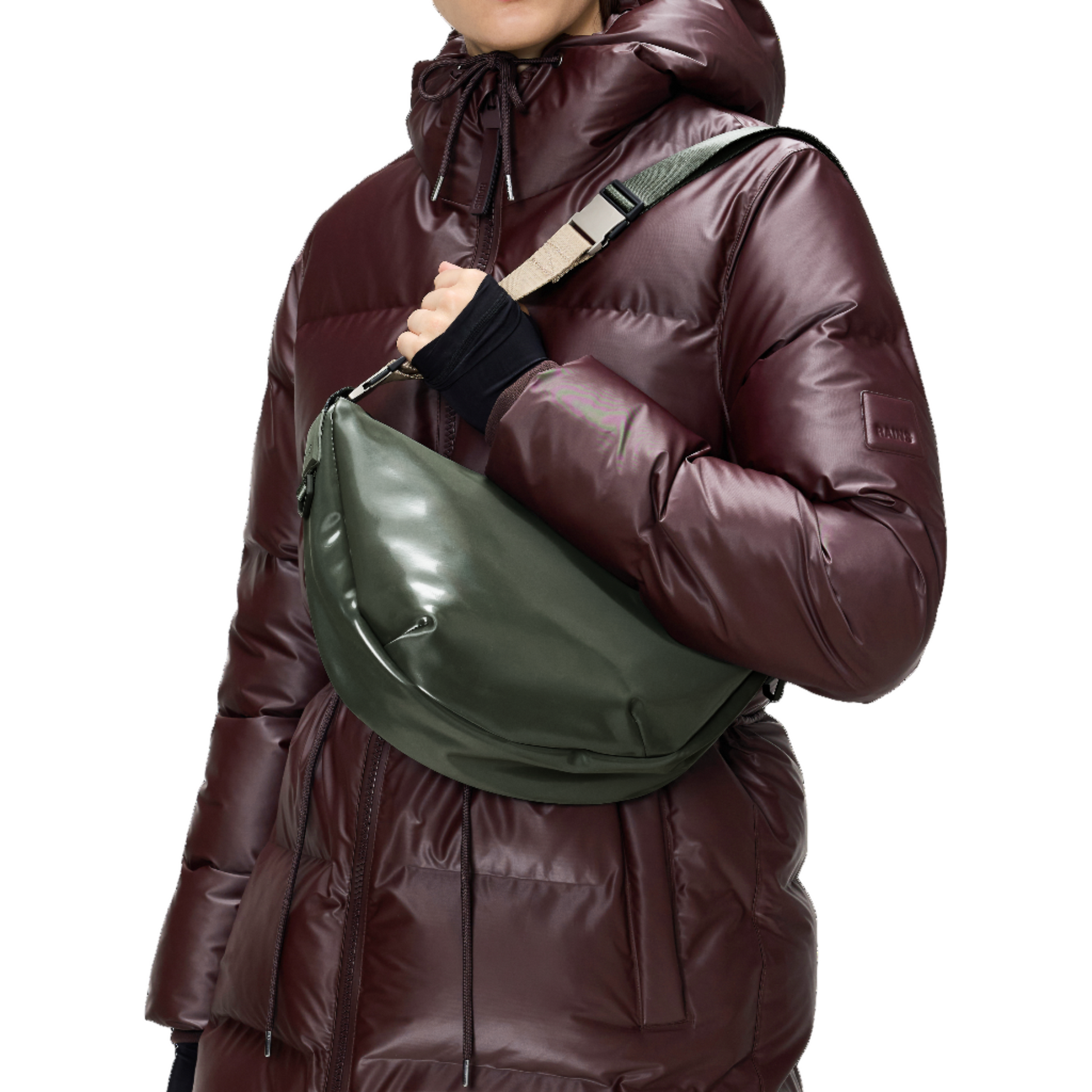 Rains Valera Shoulder Bag in Swamp