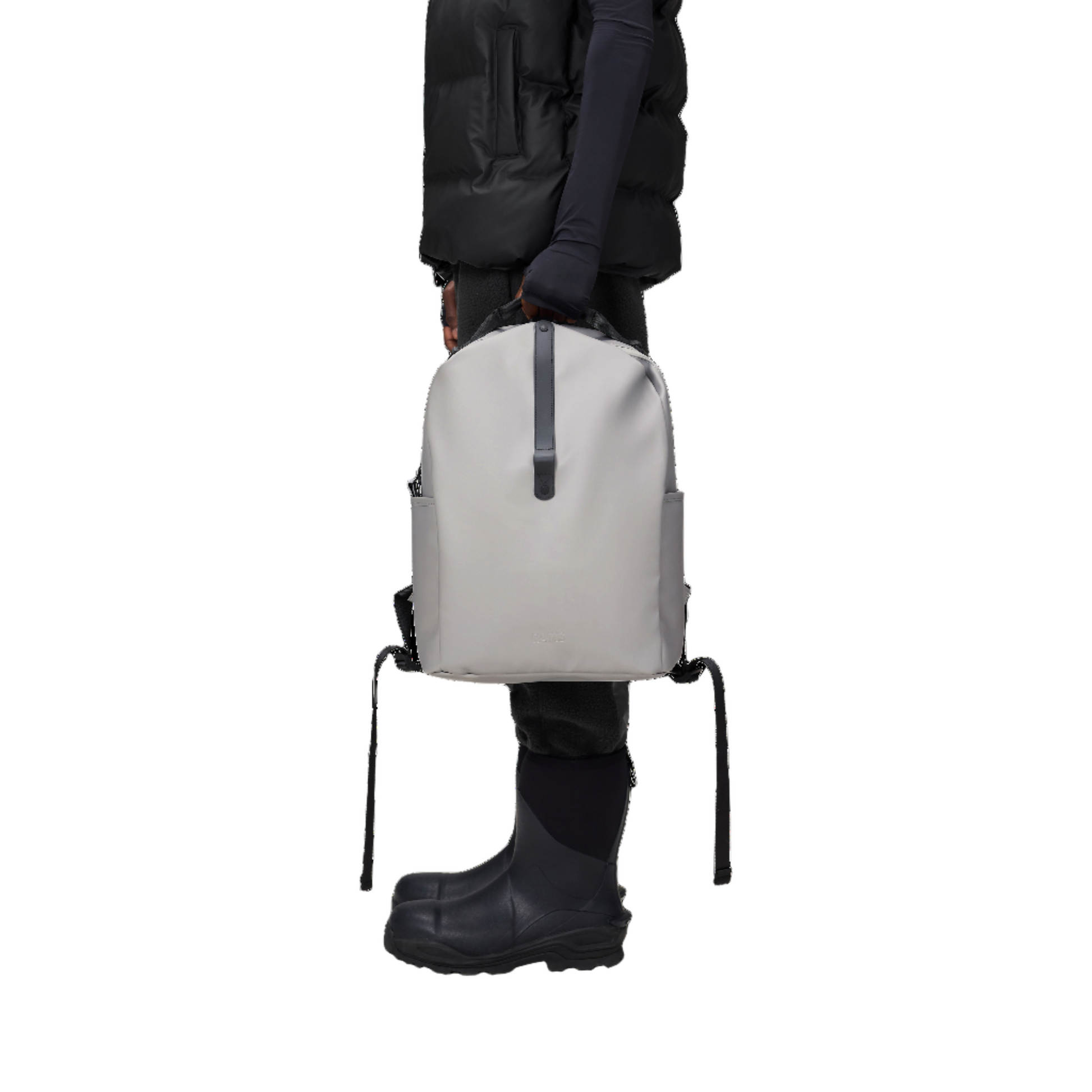 Rains Clip Front Backpack in Nimbus