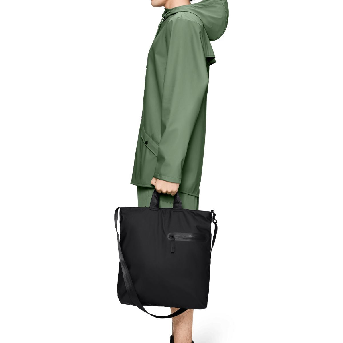 Rains Dash Tote Bag in Black
