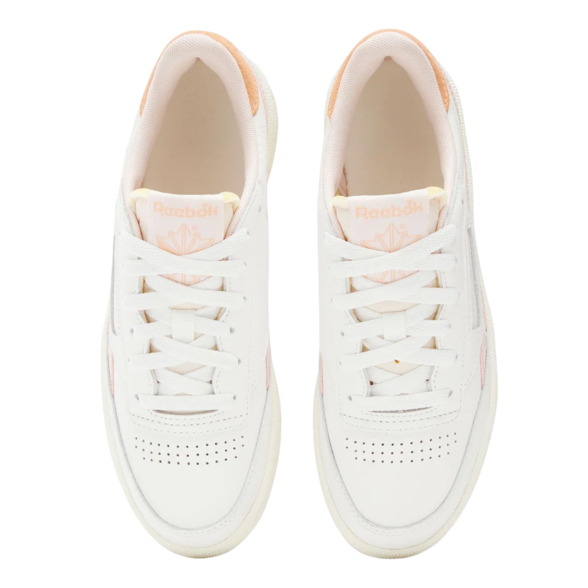 Reebok Women&#39;s Club C Revenge Vintage in Chalk/Bleached Peach/Sunkissed