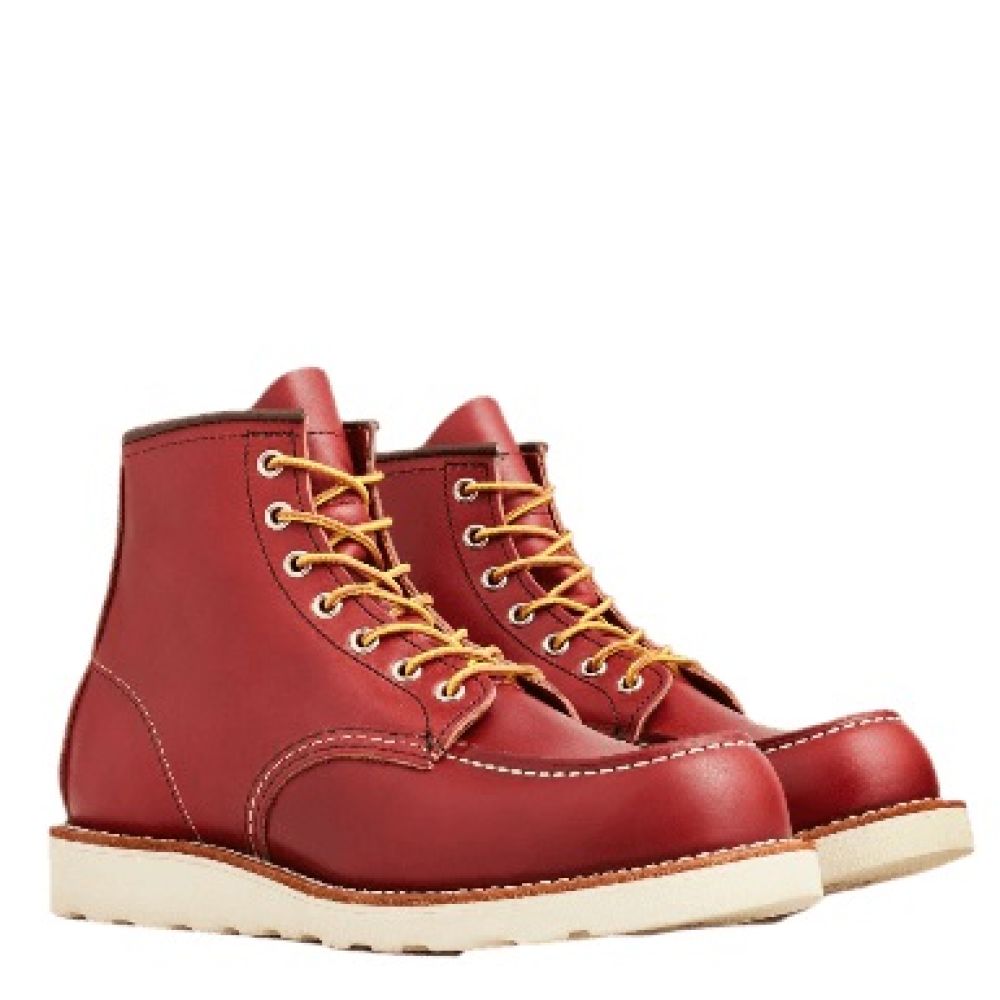 Red Wing Men&#39;s Classic 6 Inch Moc 8875 in Oro Russet Leather