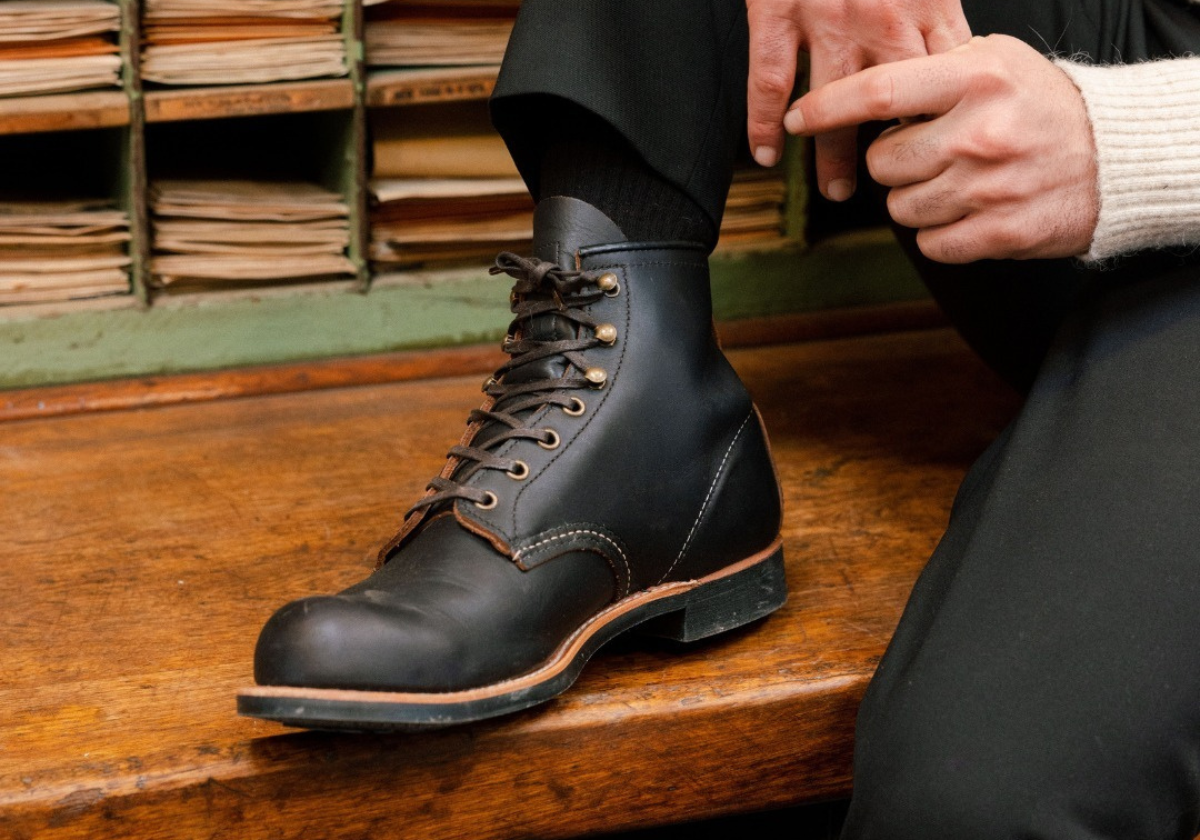 Glerups Open Heel Leather Sole in Red - Main Image