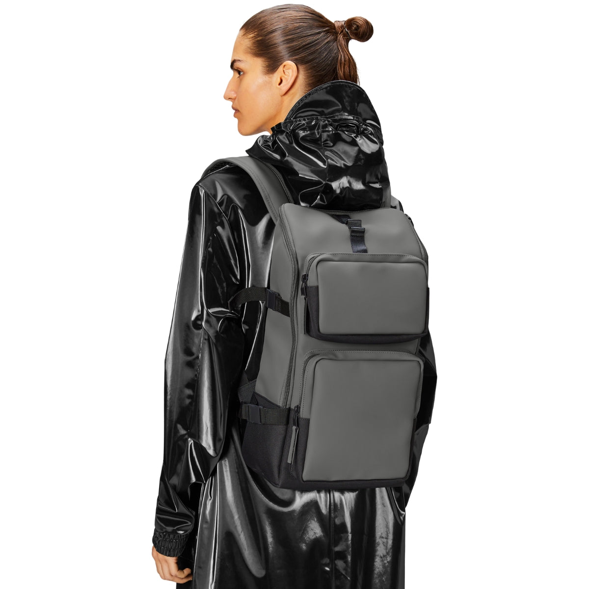 Rains Trail Cargo Backpack in Grey