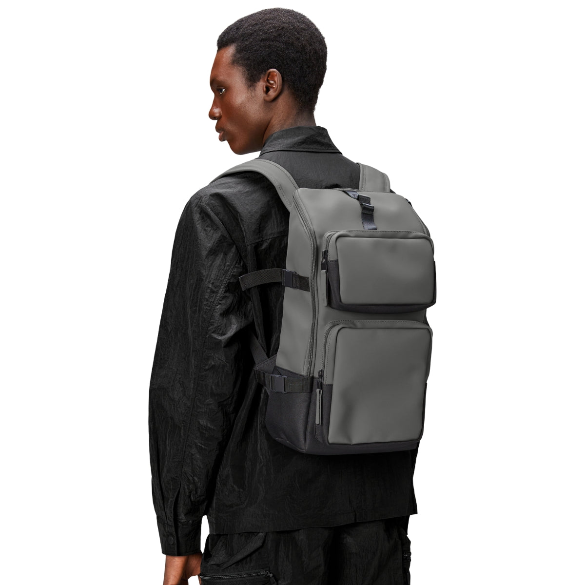 Rains Trail Cargo Backpack in Grey